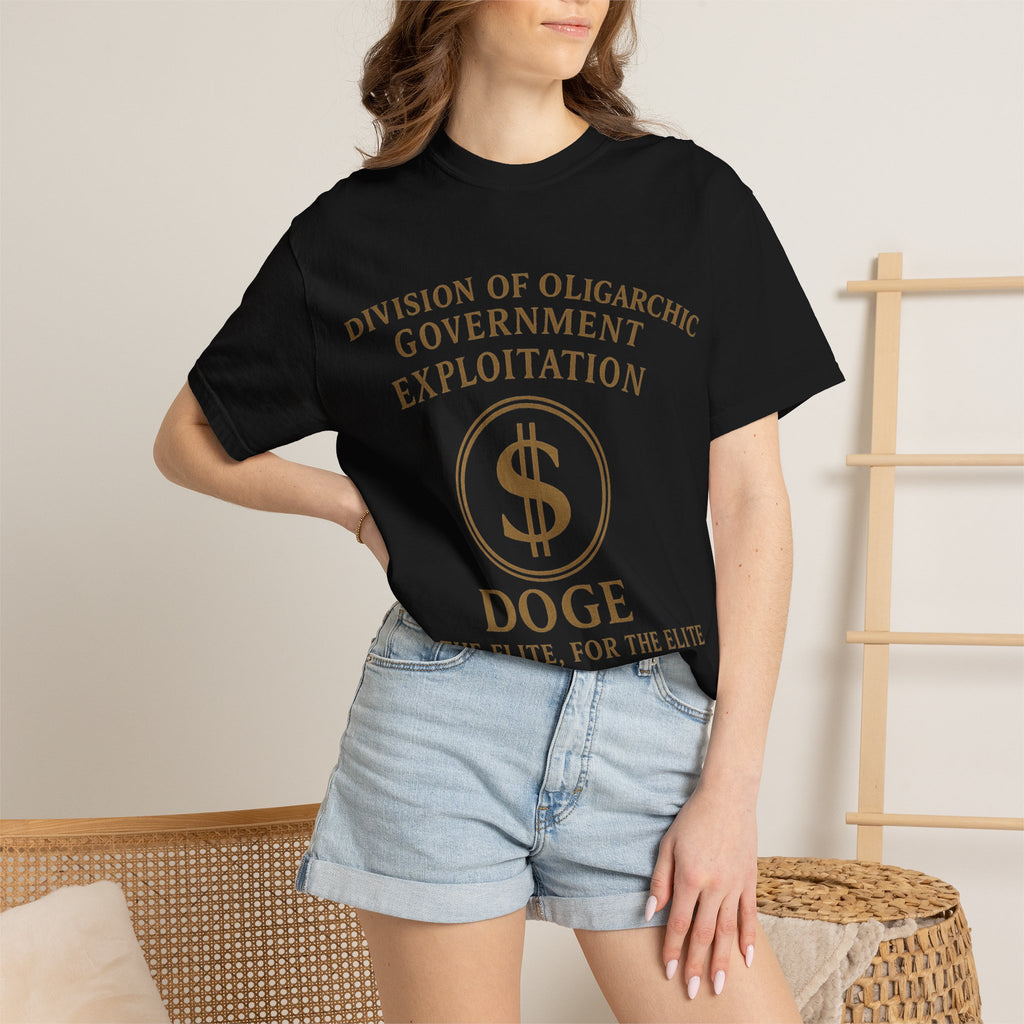 "DOGE—By the Elite, For the Elite" Unisex Garment-Dyed T-shirt
