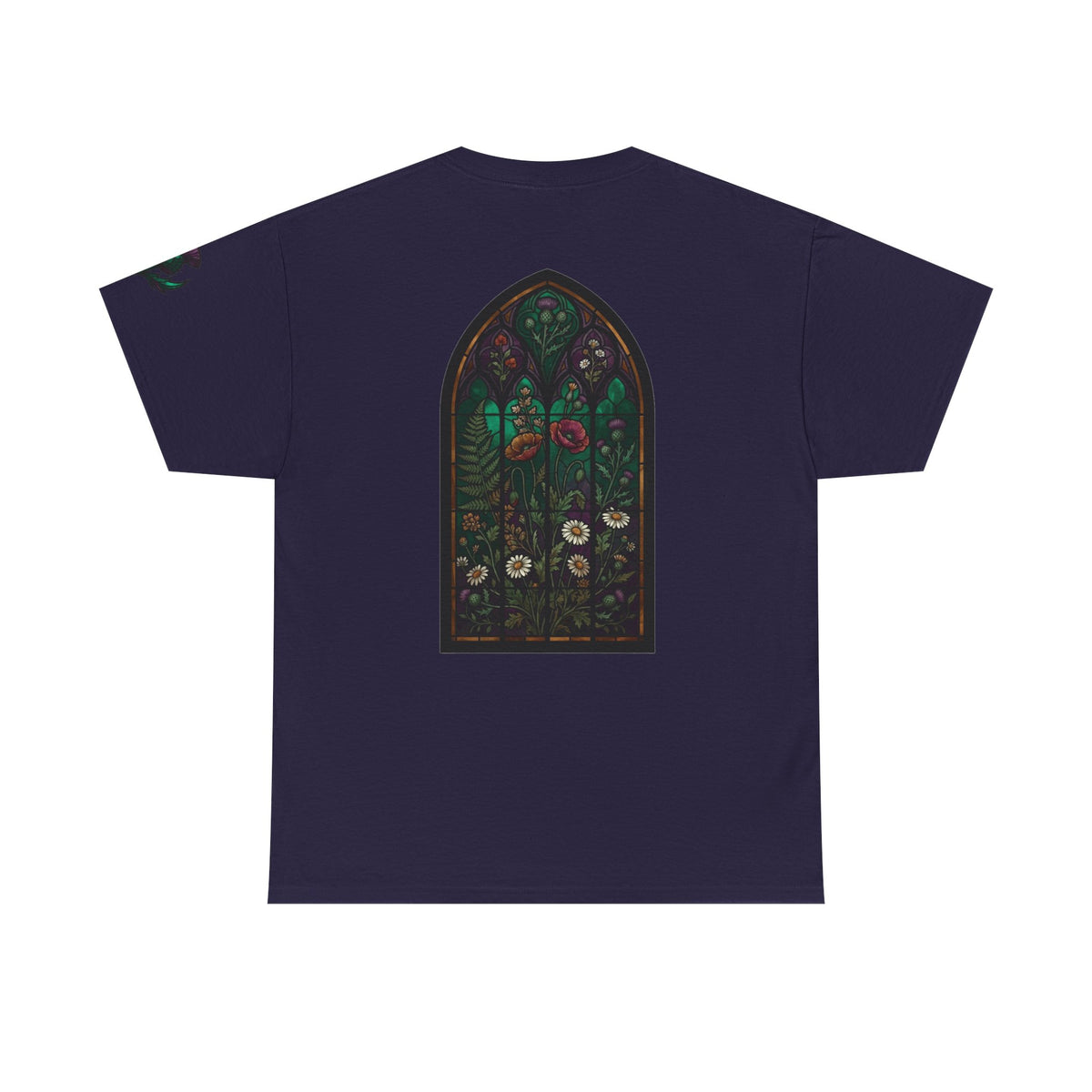 Color: Blackberry | Stained Glass Floral Premium Graphic Tee