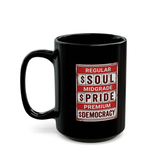 "Fueled By Putin" Black Ceramic Mug — Graphic