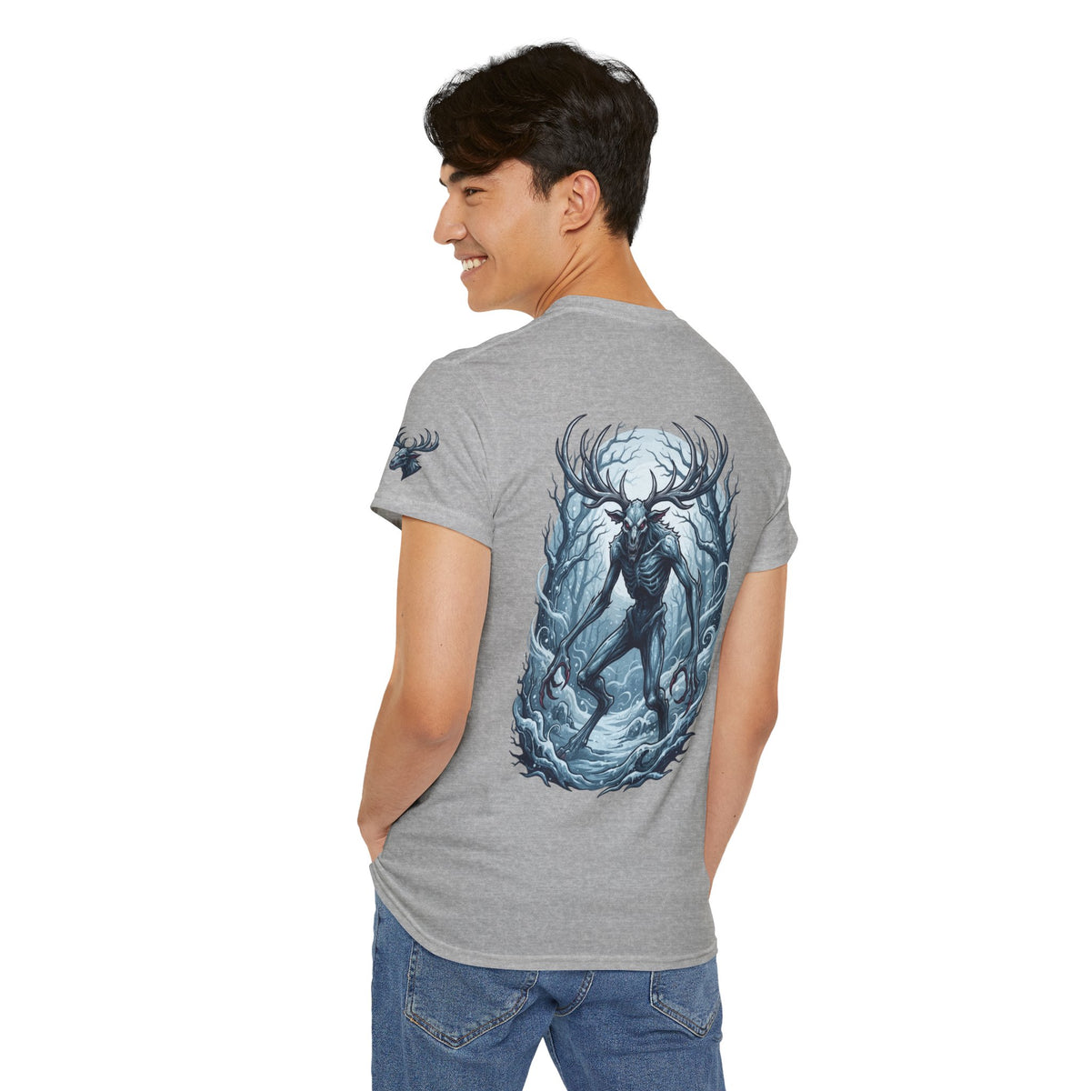 Color: Sport Grey | Wendigo (Algonquian Folklore) Premium Graphic Tee