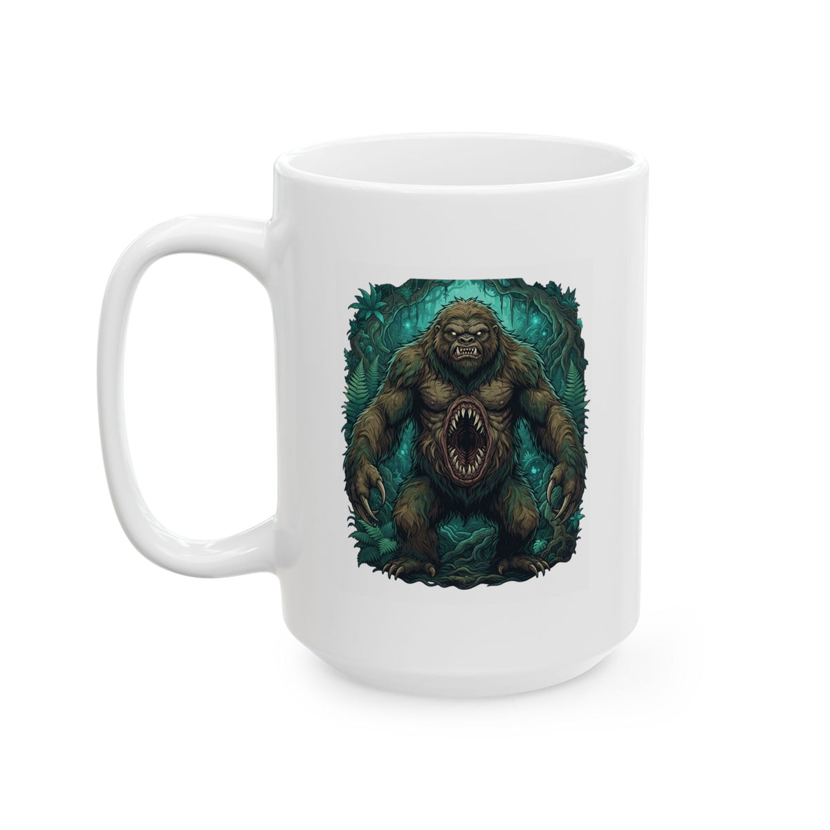 "Mapinguari (Amazon Rainforest)" White Ceramic Mug