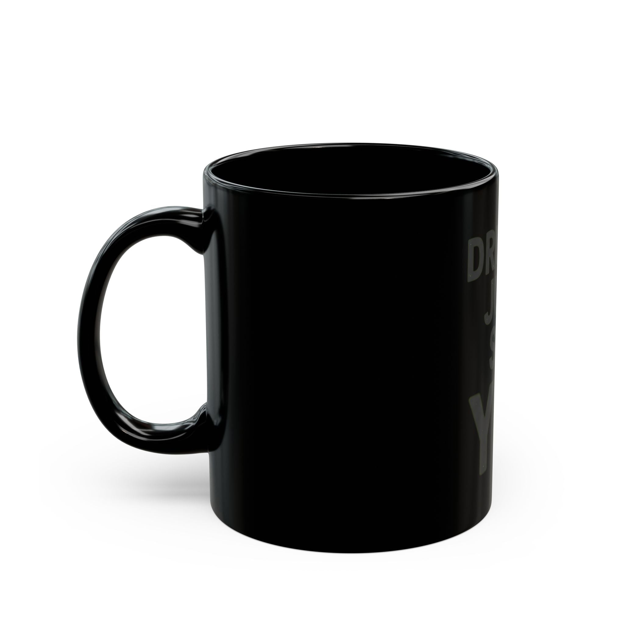 "Just Say Yes" Black Ceramic Mug