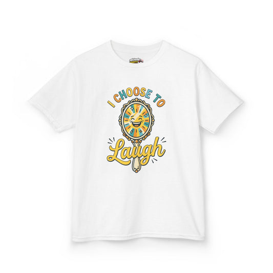 Color: White | I Choose to Laugh Kids Tee