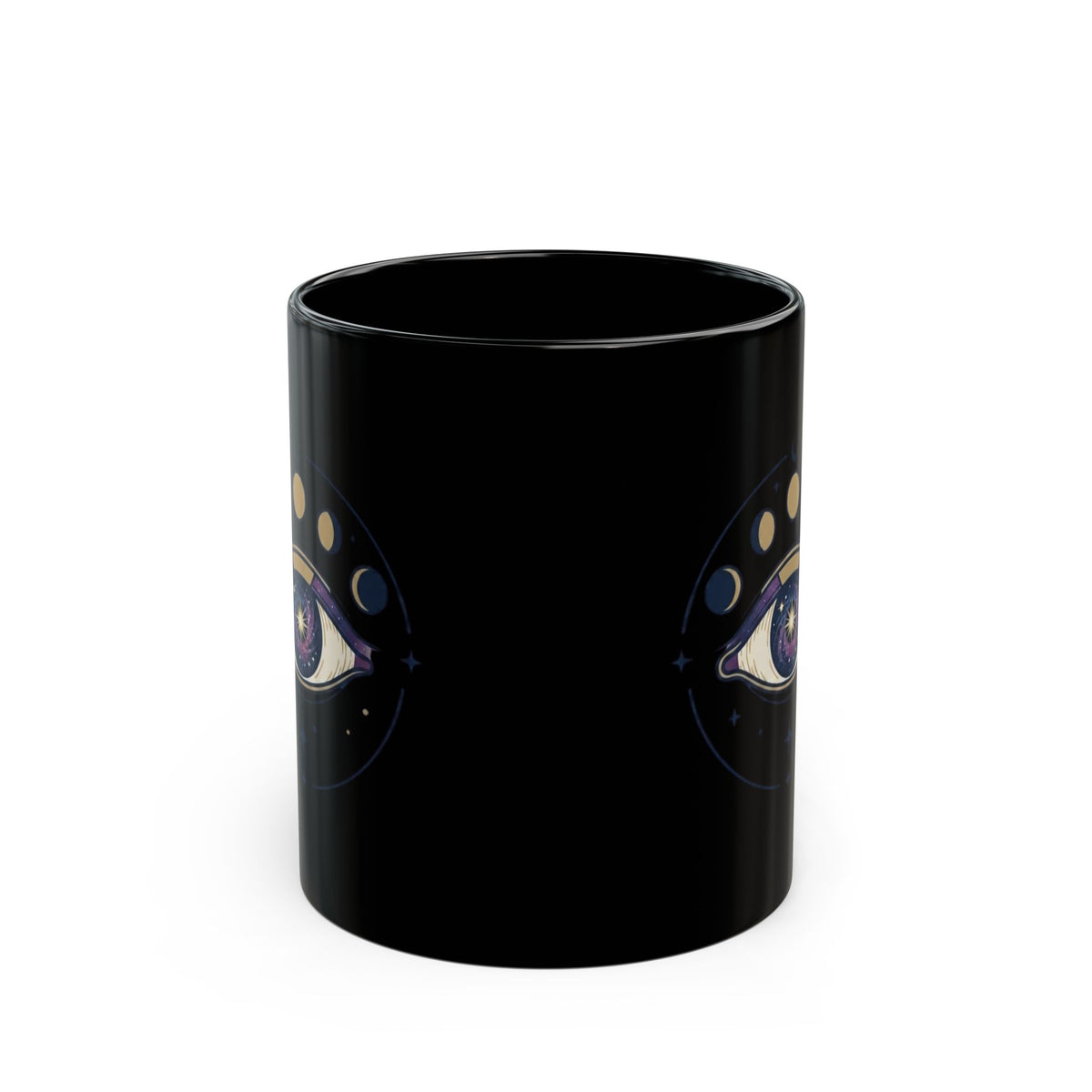 "Trust the Universe" Black Ceramic Mug — Graphic