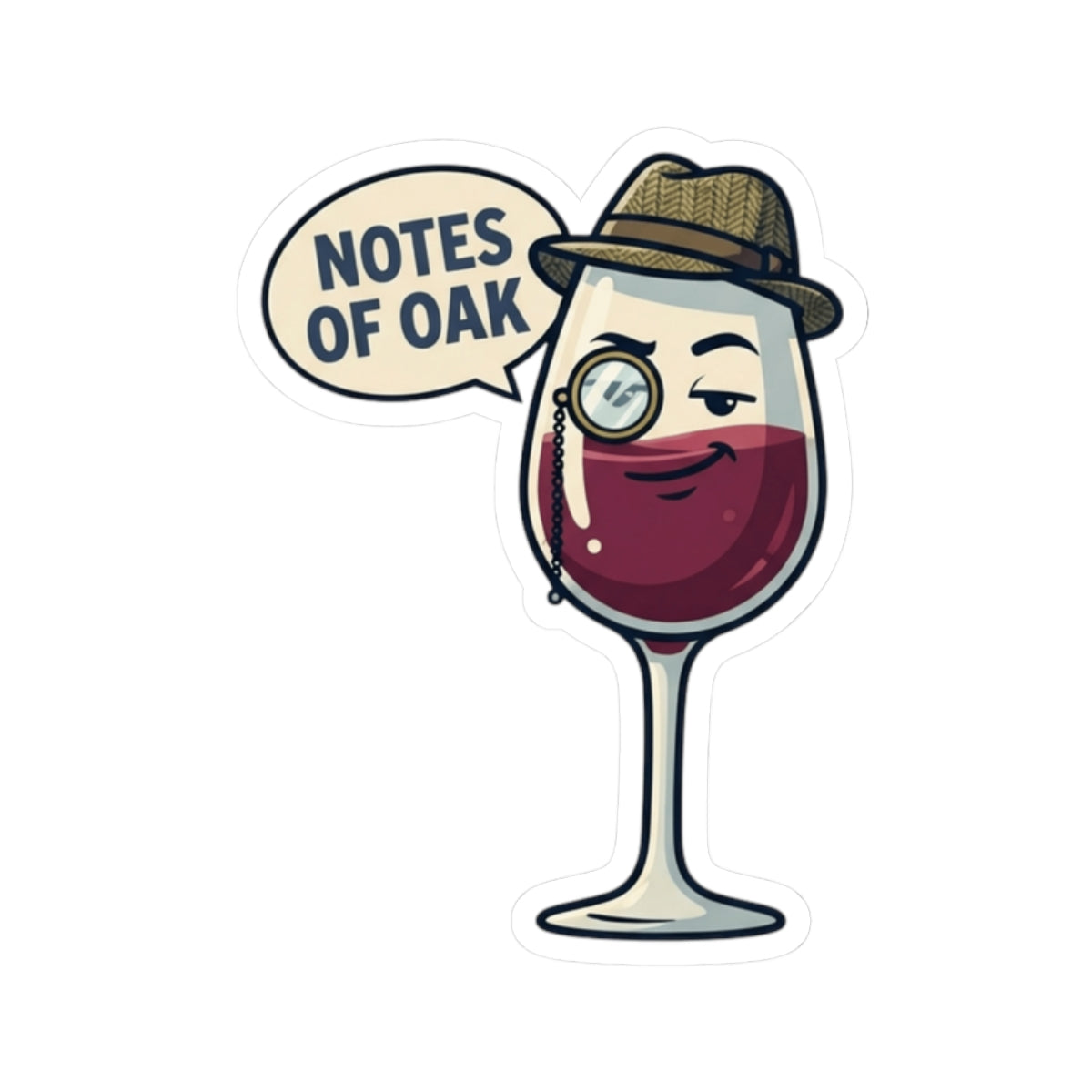 "I Pretend To Understand Wine" Sticker