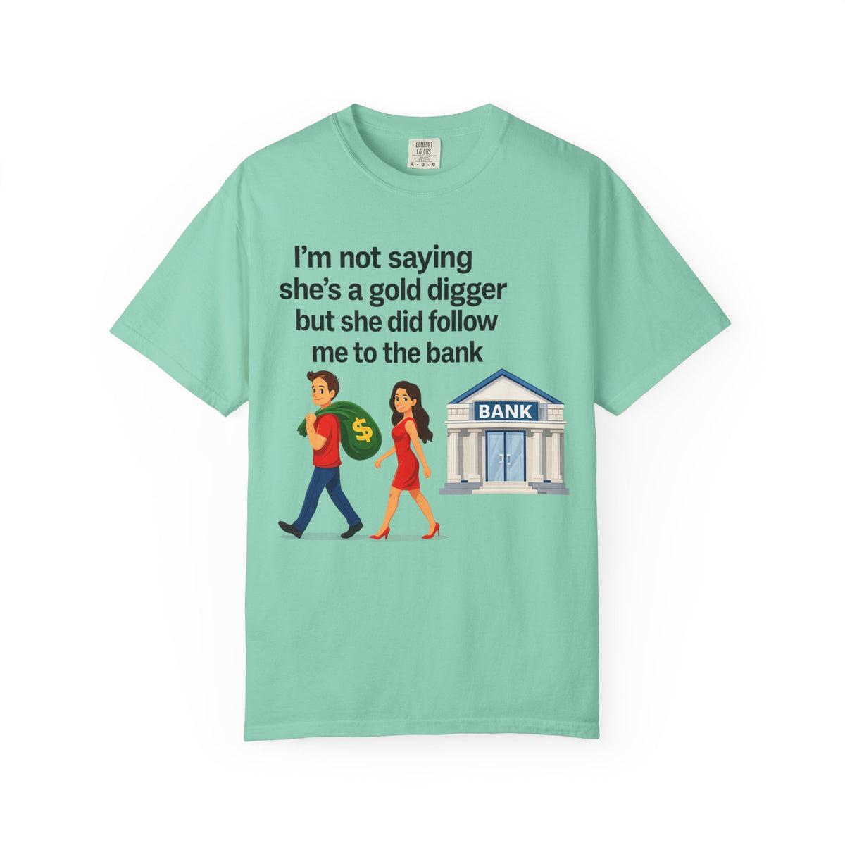 Color: Island Reef | Gold Digger Unisex Garment-Dyed T-shirt