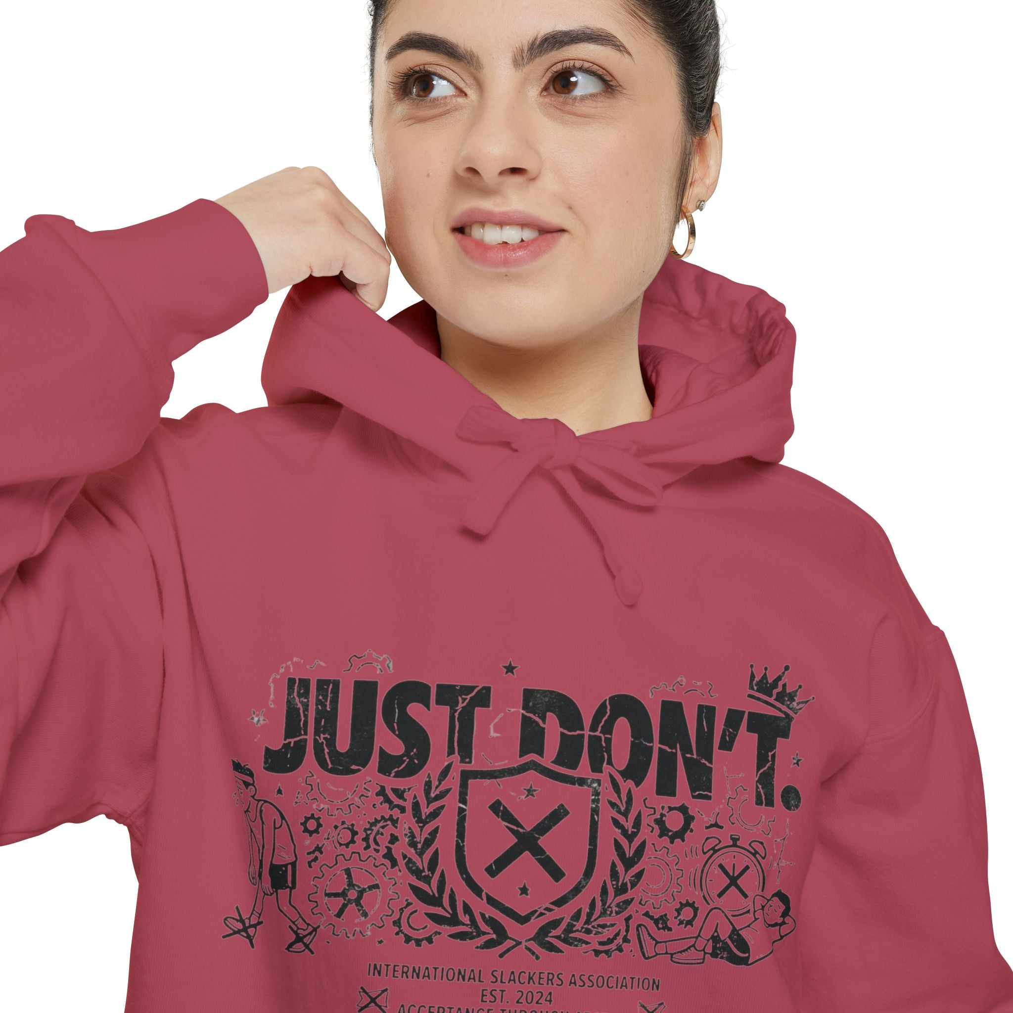 The Anti-Motivational Manifesto | Garment-Dyed Hoodie — AttitudeShirts