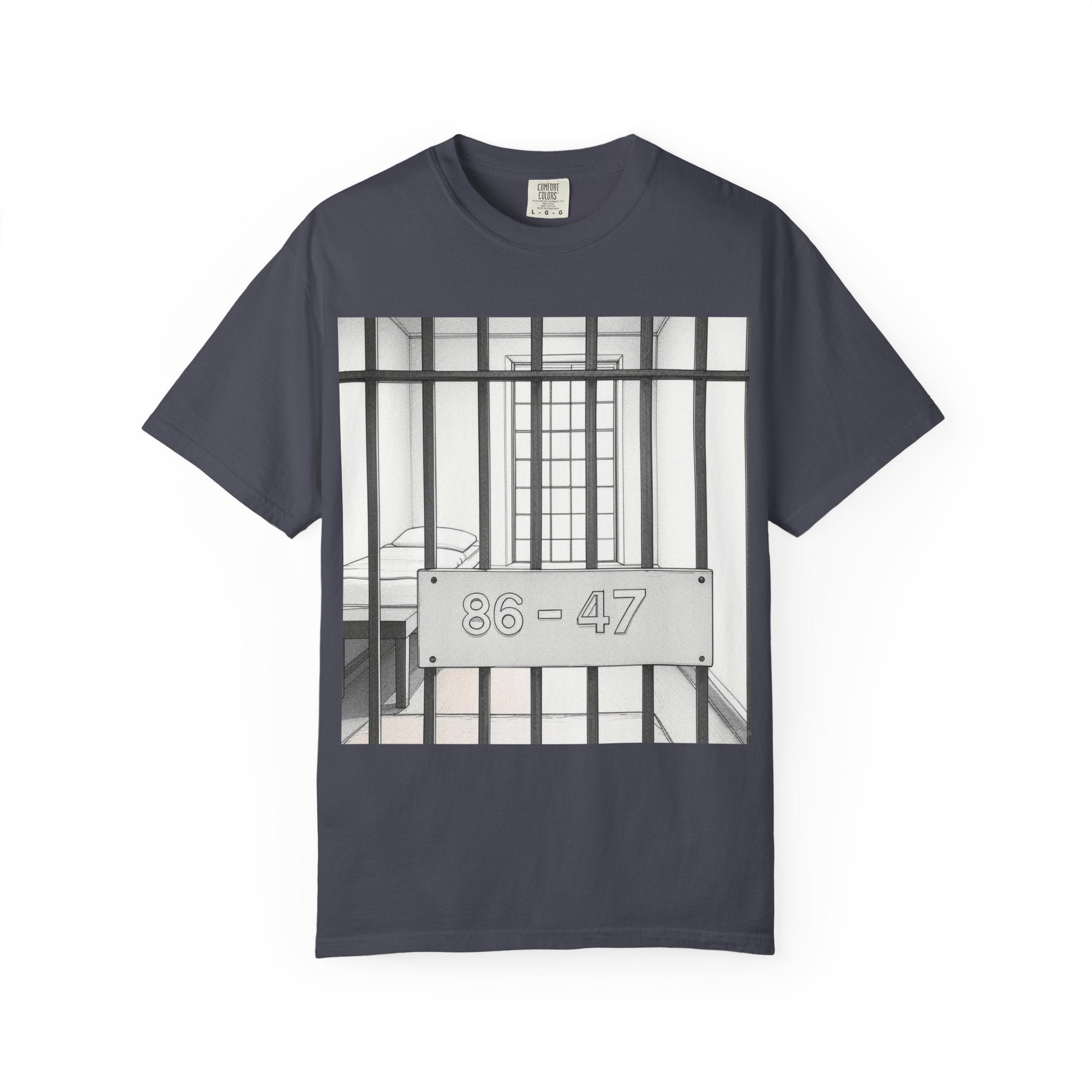 "86-47 Jail Cell" Unisex Garment-Dyed T-shirt