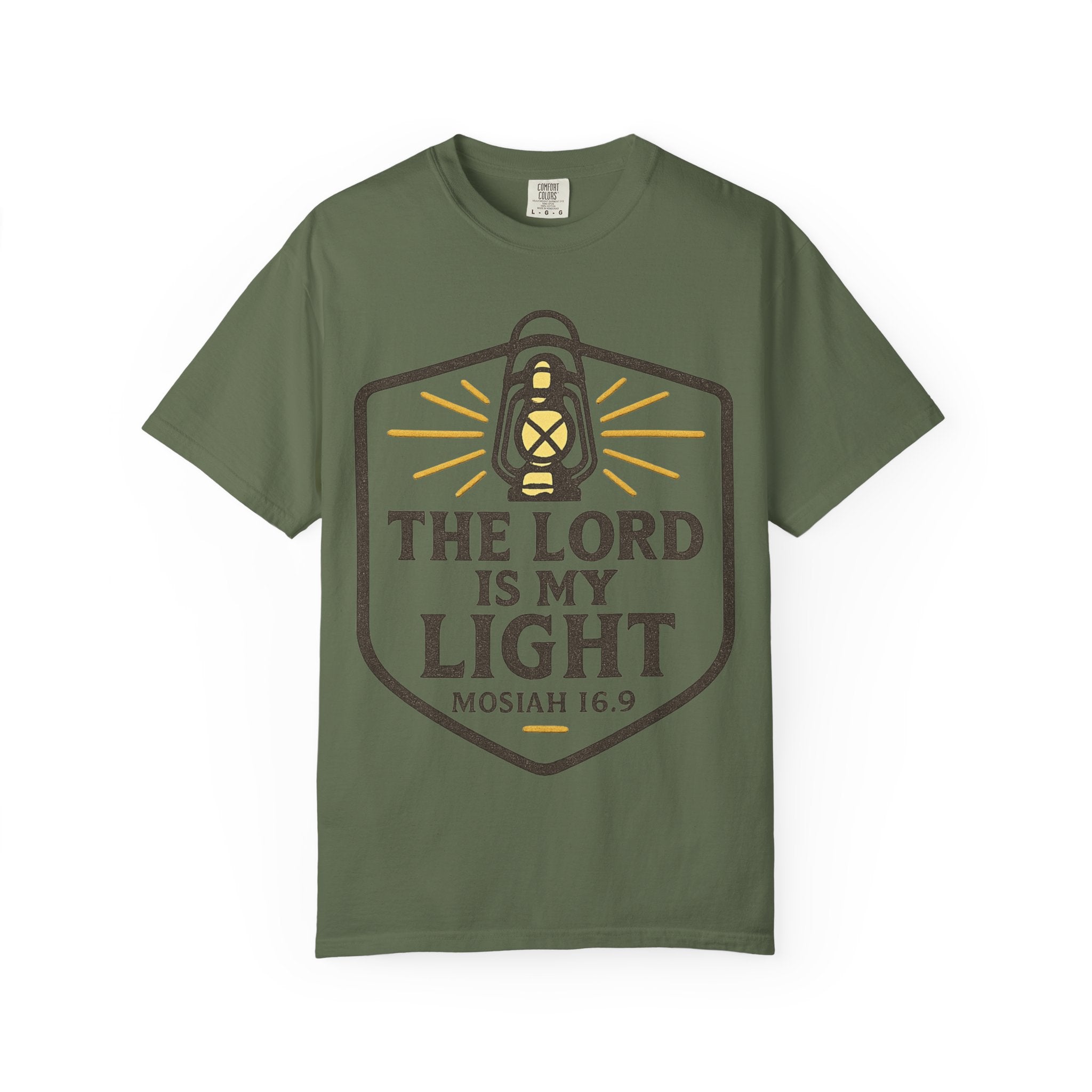 "The Lord is My Light" Unisex Garment-Dyed T-shirt