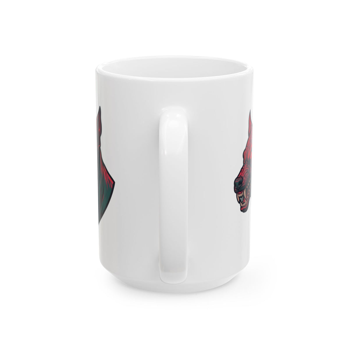 "Chupacabra (Puerto Rico-Latin America)" White Ceramic Mug — Graphic