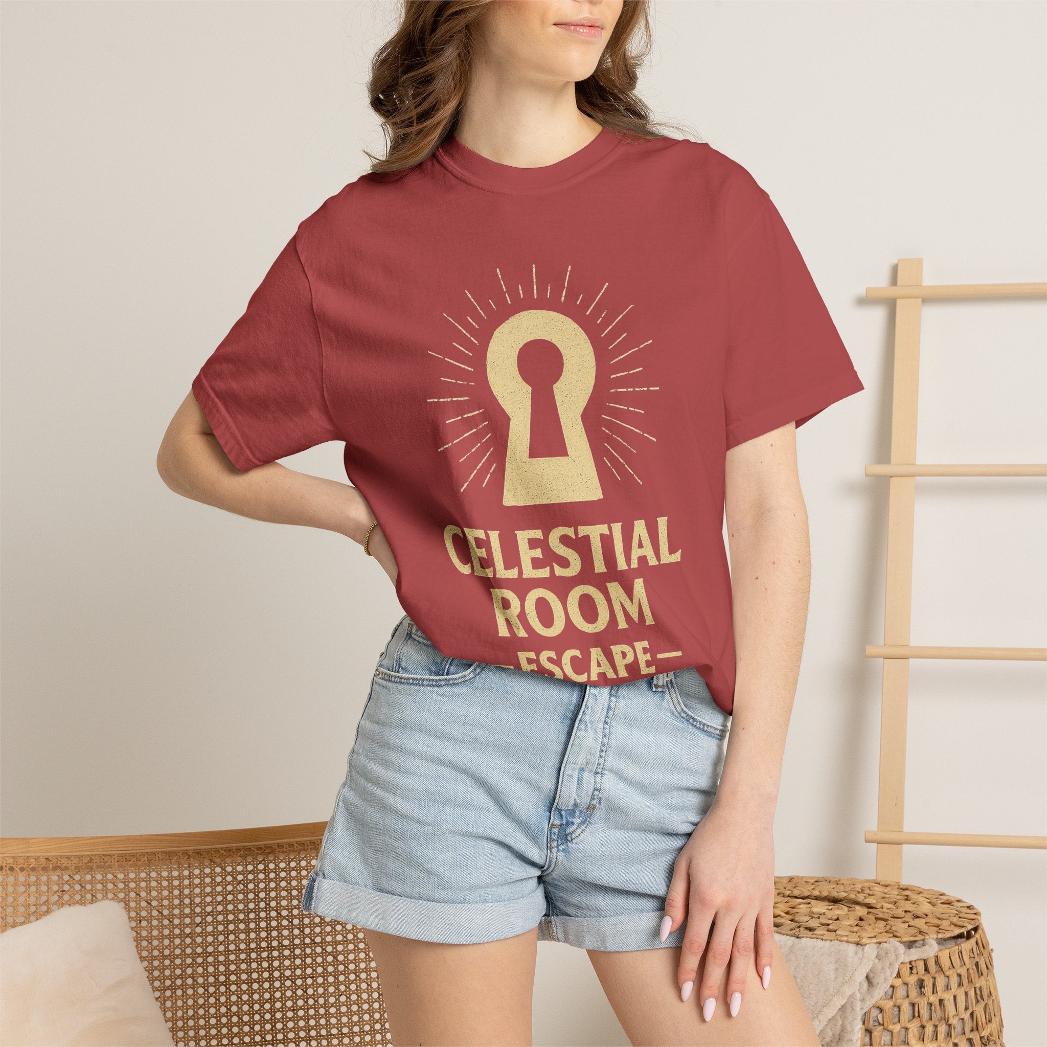 "Celestial Room Escape Artist" Unisex Garment-Dyed T-shirt