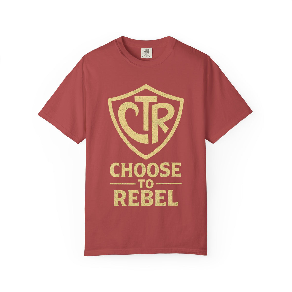 Color: Crimson | CTR: Choose to Rebel Unisex Garment-Dyed T-shirt