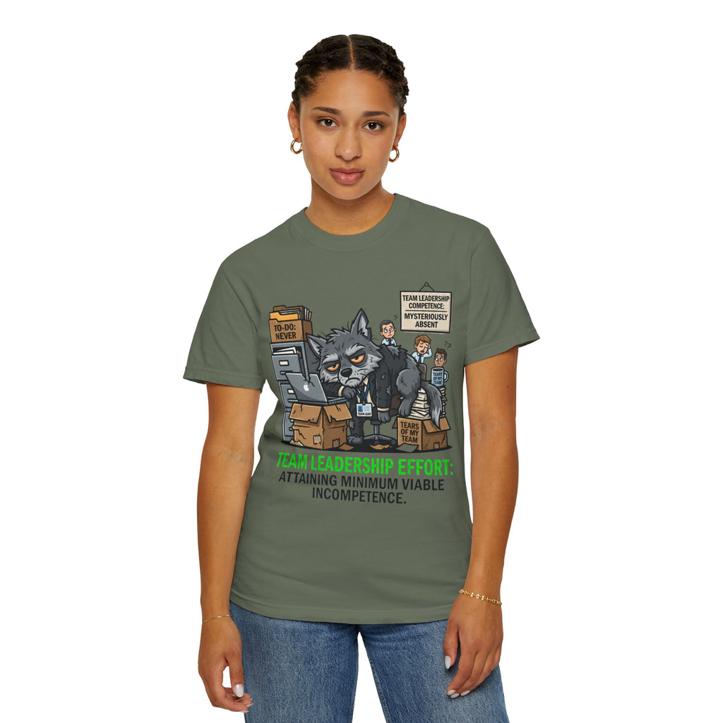 "Team Leadership Effort" Unisex Garment-Dyed Tee