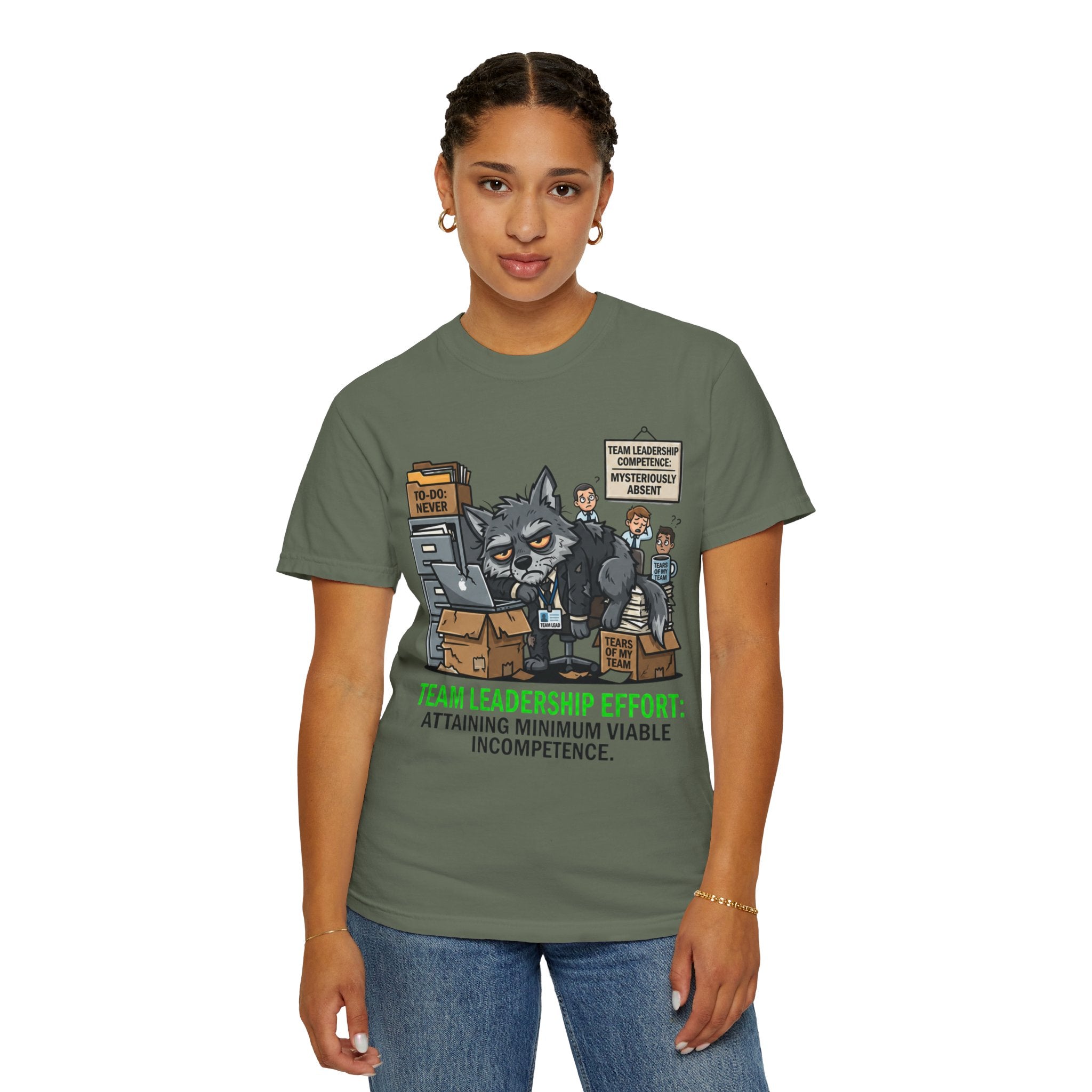 "Team Leadership Effort" Unisex Garment-Dyed Tee