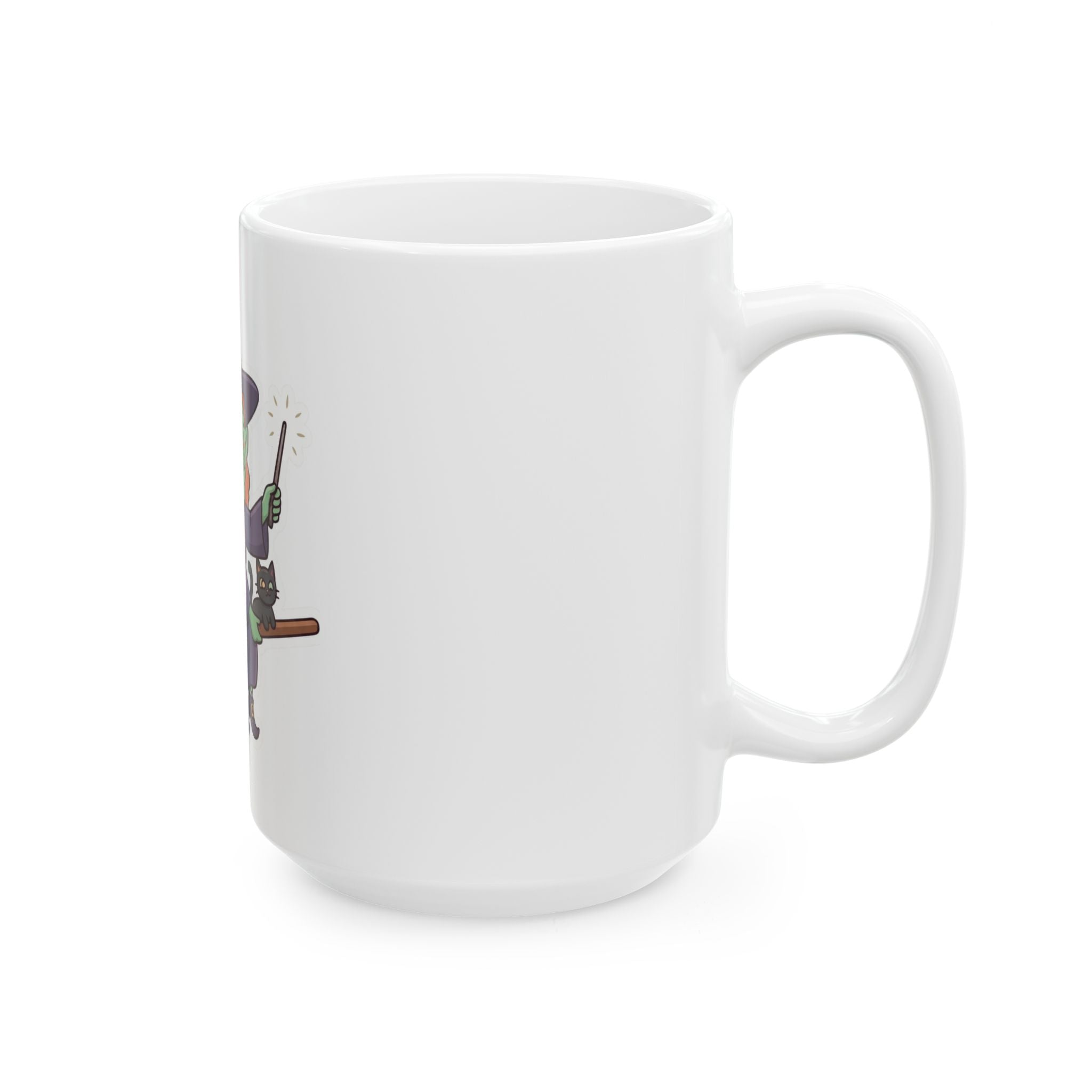 "Witch" White Ceramic Mug