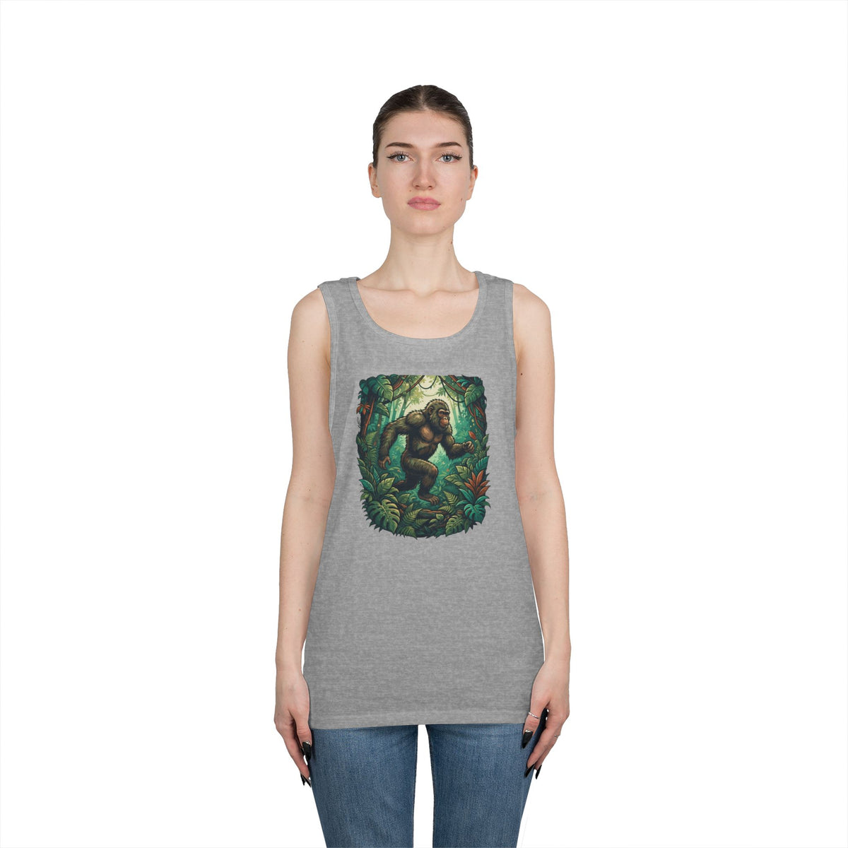 Color: Sport Grey | The Bukit Timah Monkey Man (Singapore) Tank Top