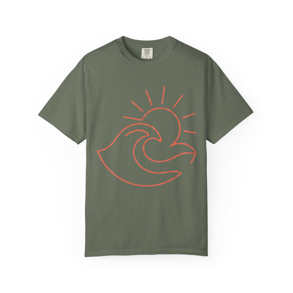 Color: Moss | Sun Unisex Garment-Dyed Tee