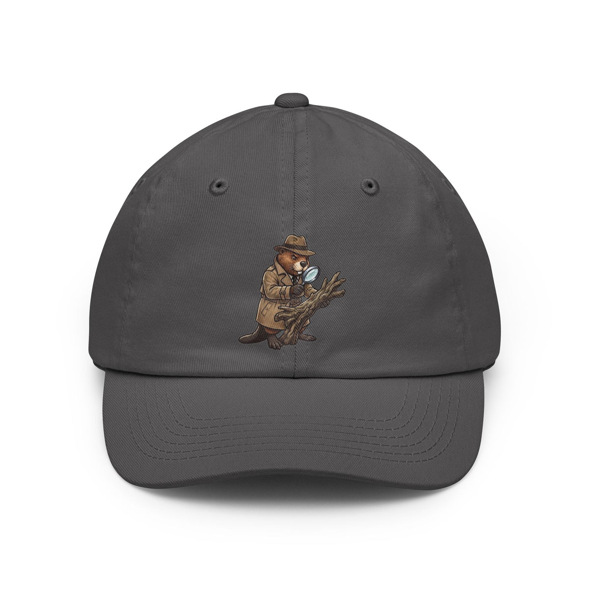 Color: Charcoal | I Know Hard Wood Dad Hat — Graphic
