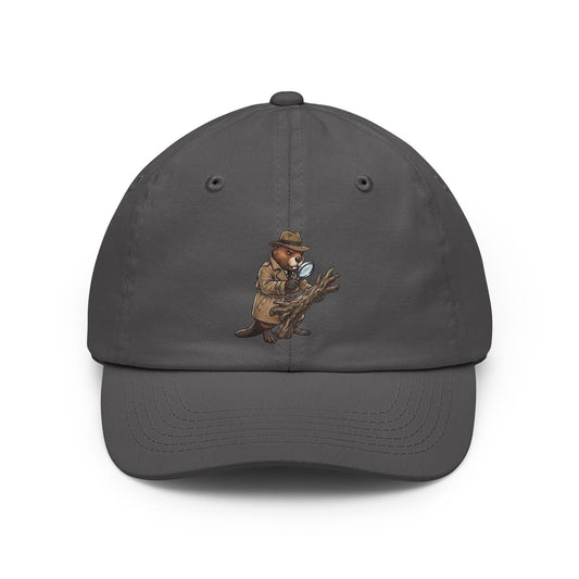Color: Charcoal | I Know Hard Wood Dad Hat — Graphic