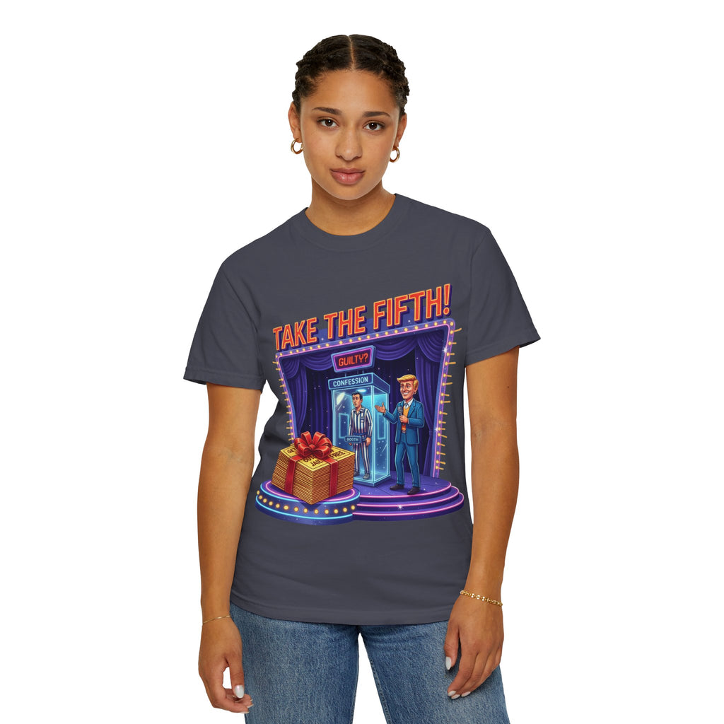 Take The Fifth T-Shirt — Game Show Parody Graphic Tee