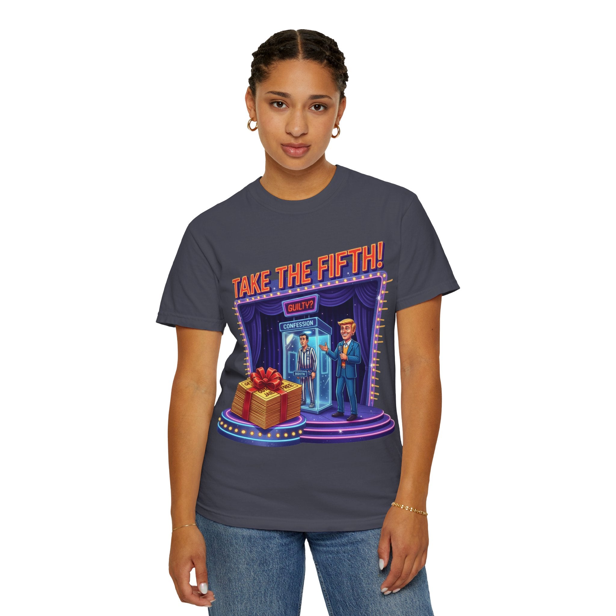 Take The Fifth T-Shirt — Game Show Parody Graphic Tee