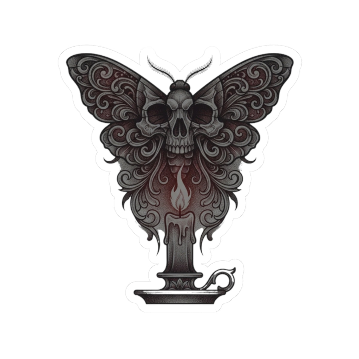 "Skeleton Moth" Sticker — Main
