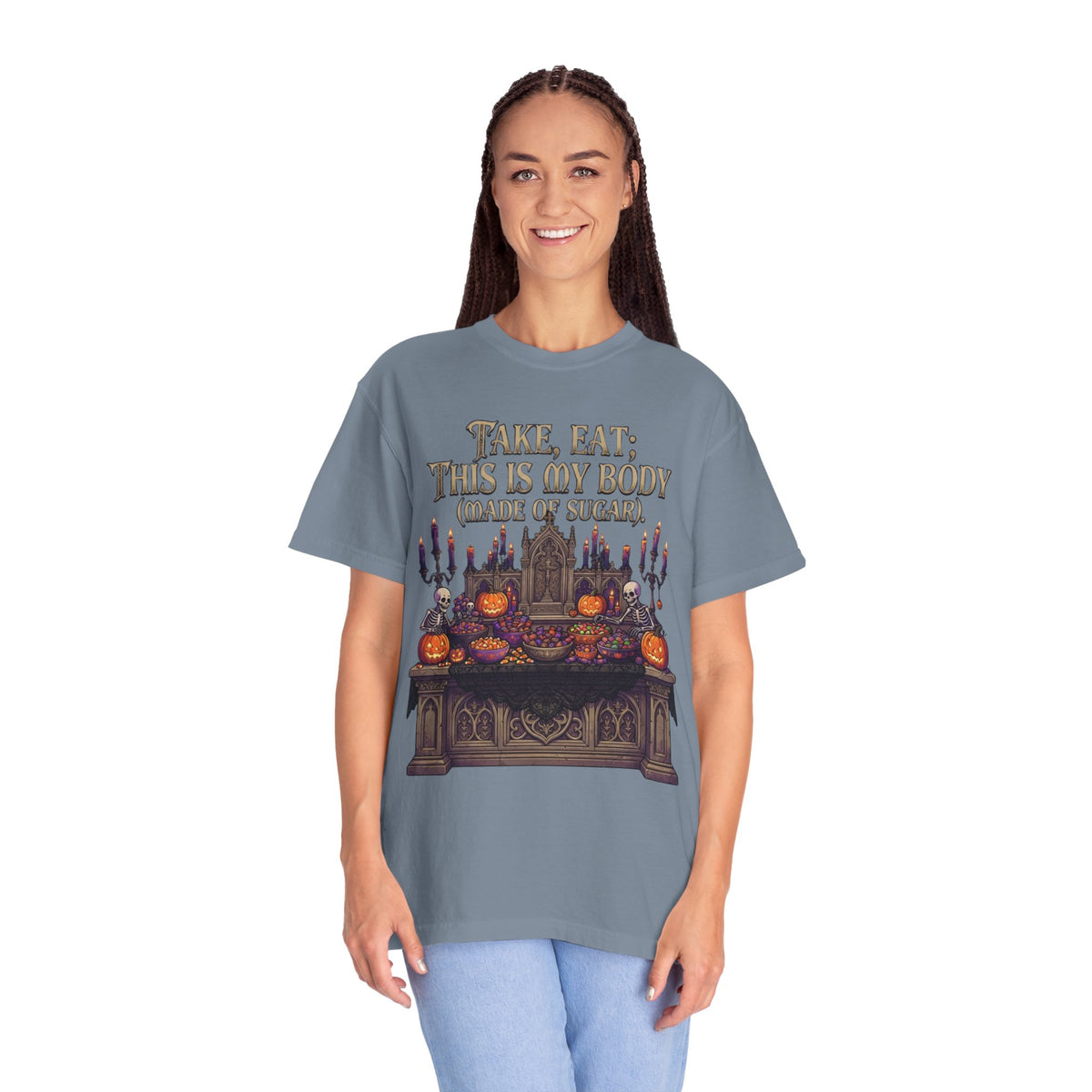 Color: Blue Jean | This Is My Body Unisex Garment-Dyed Tee
