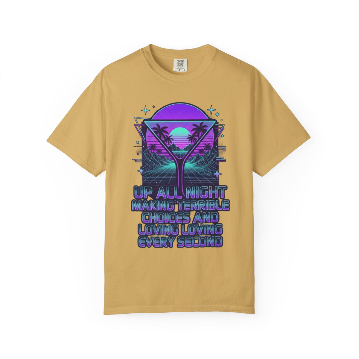 "Up All Night" Unisex Garment-Dyed Tee