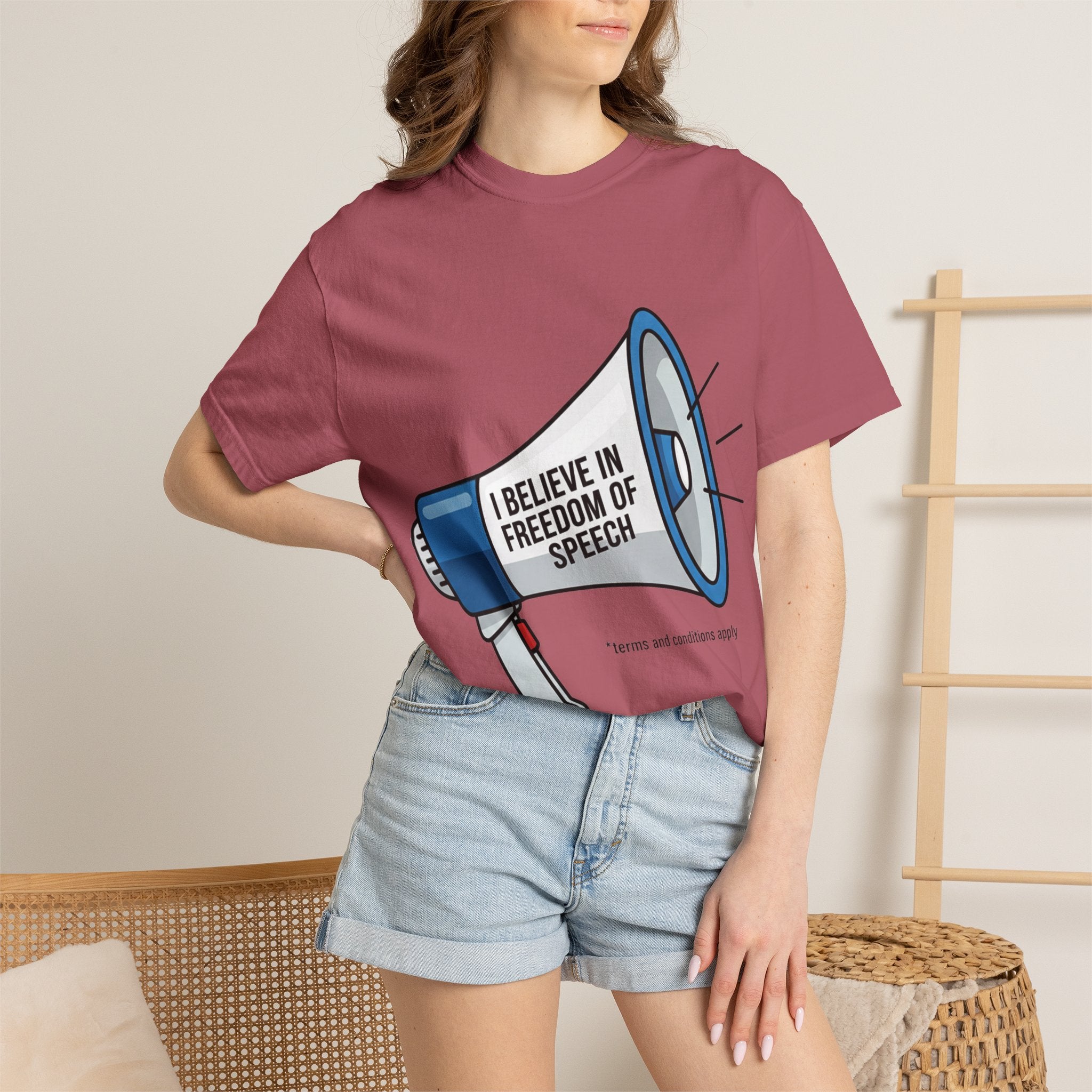 "Freedom of Speech" Unisex Garment-Dyed T-shirt