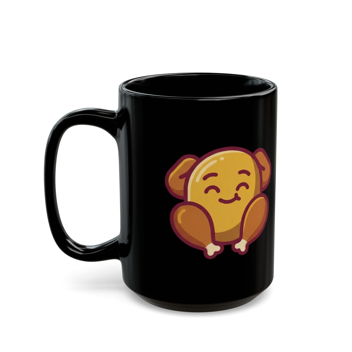 "This Turikey Or Your Opinion" Black Ceramic Mug — Graphic