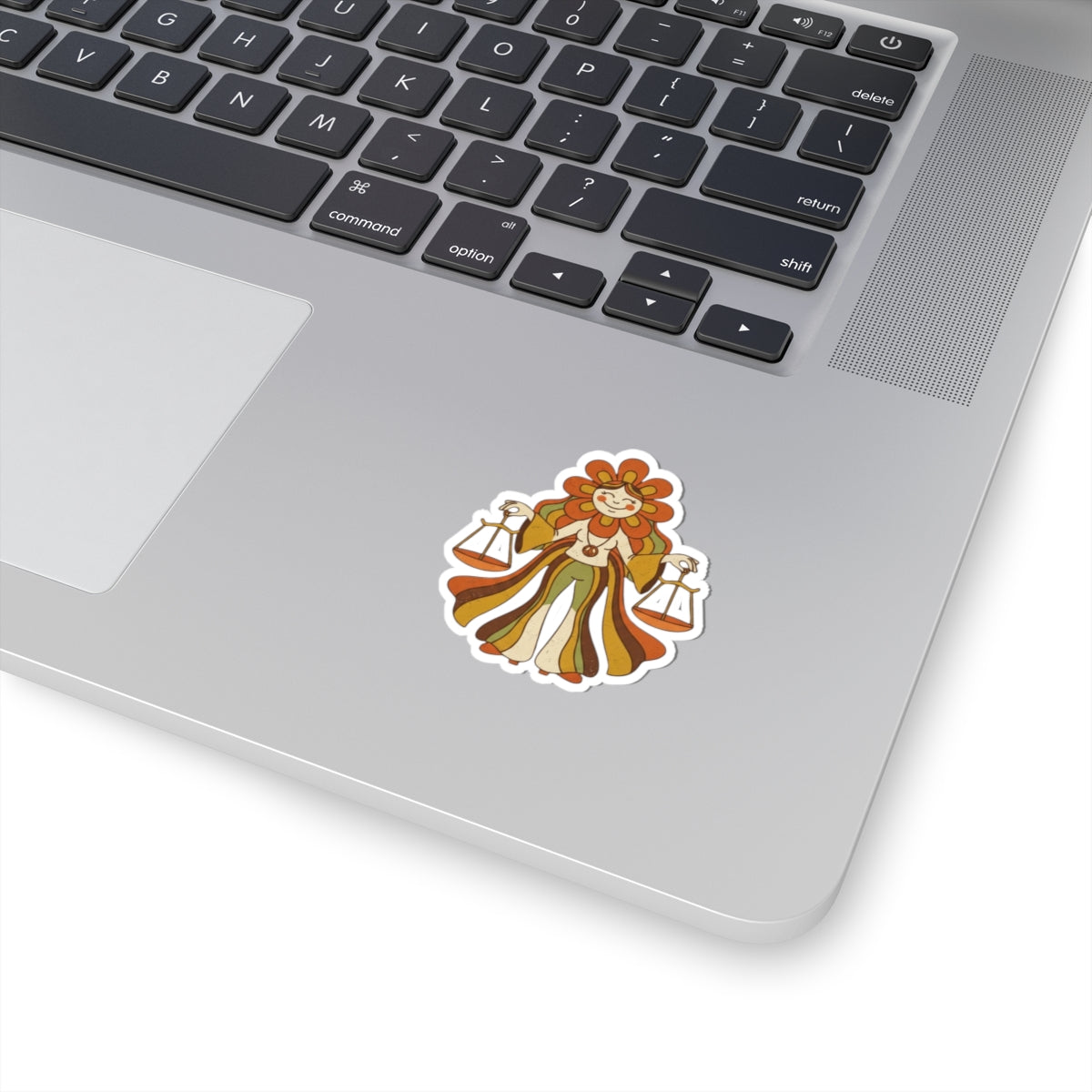 "Retro Mascot Groovy Libra" Sticker