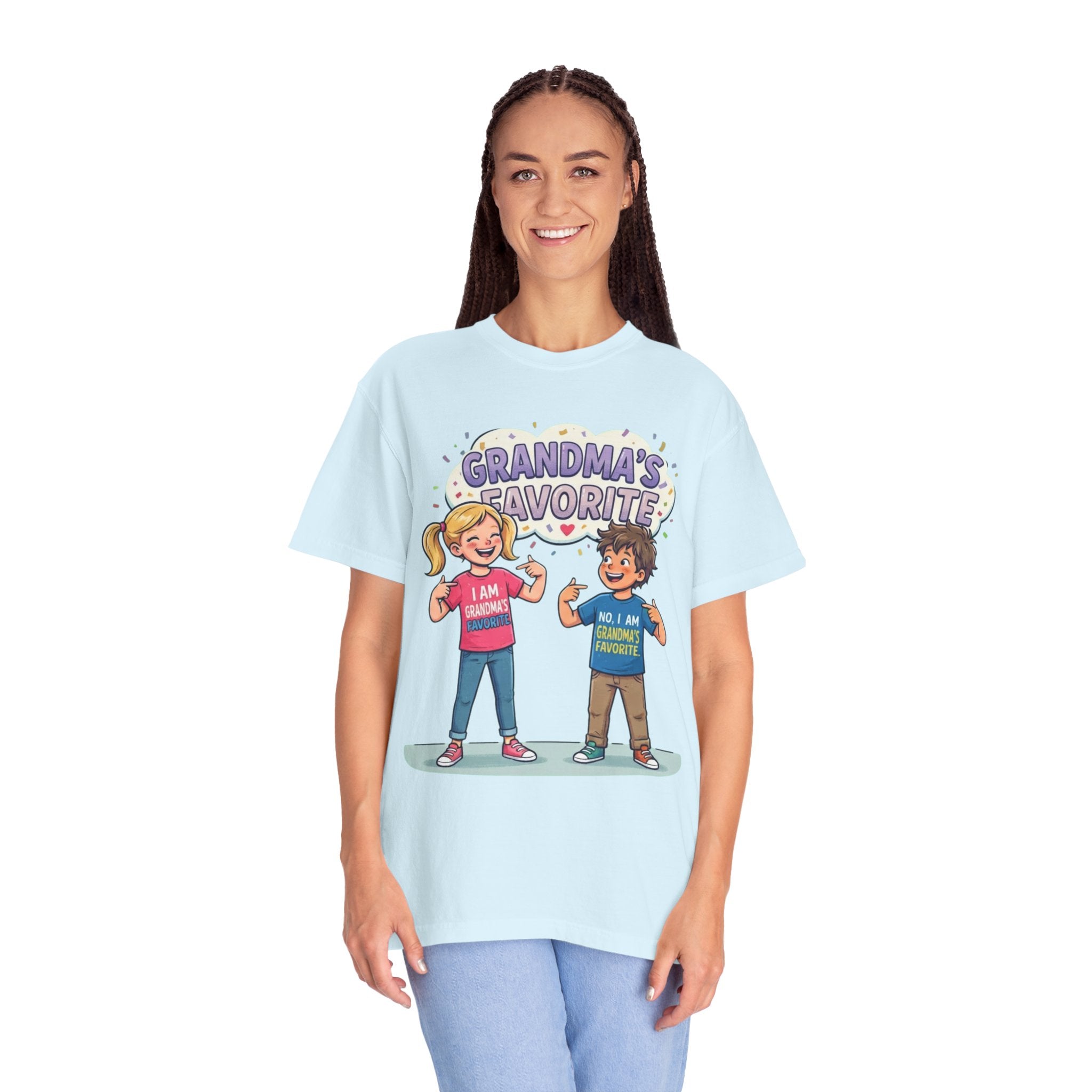 "Grandma's Favorite" Unisex Garment-Dyed Tee