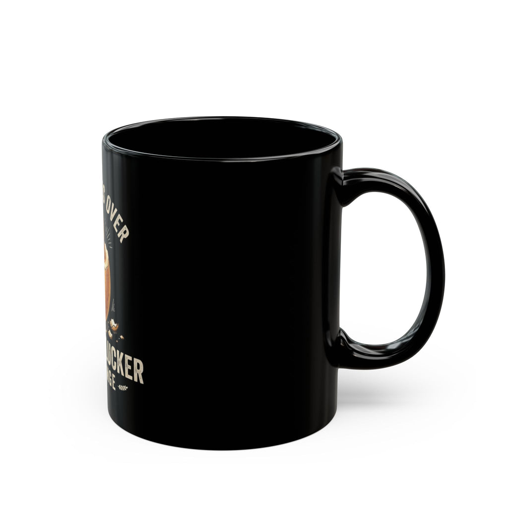 "The Wait is Over" Black Ceramic Mug