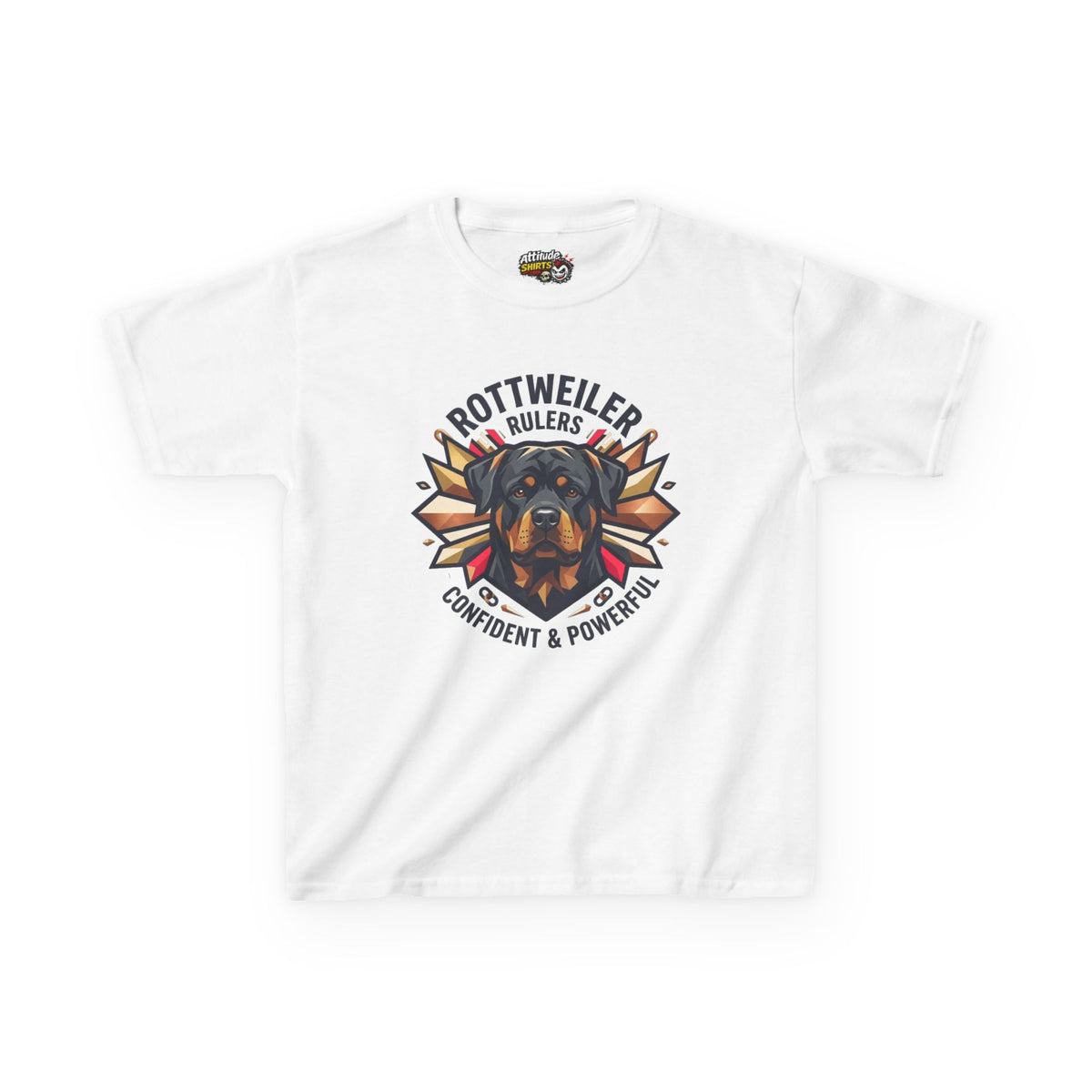 "Rottweiler Rulers Confident Powerful" Kids Tee