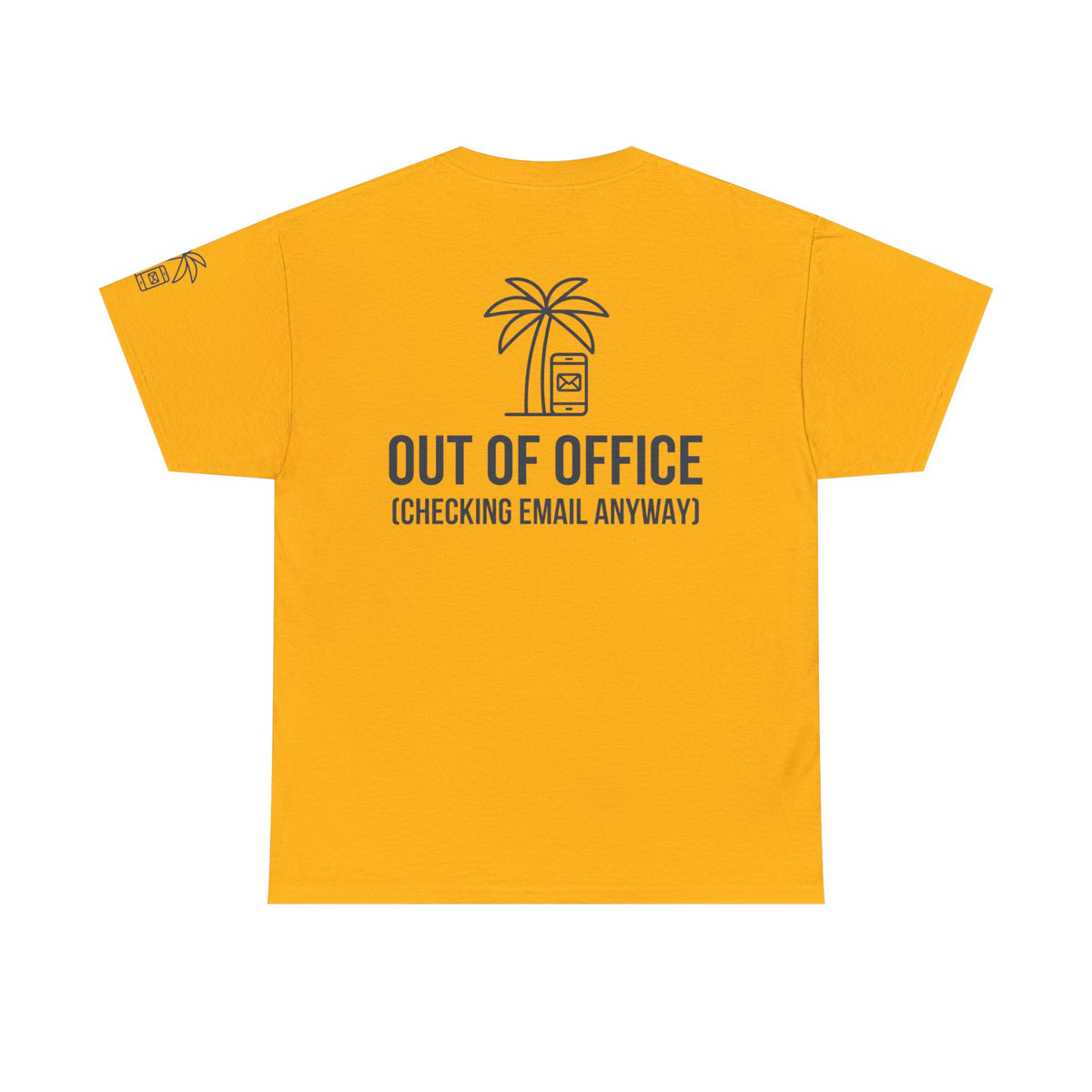 Color: Gold | Out of Office Premium Graphic Tee