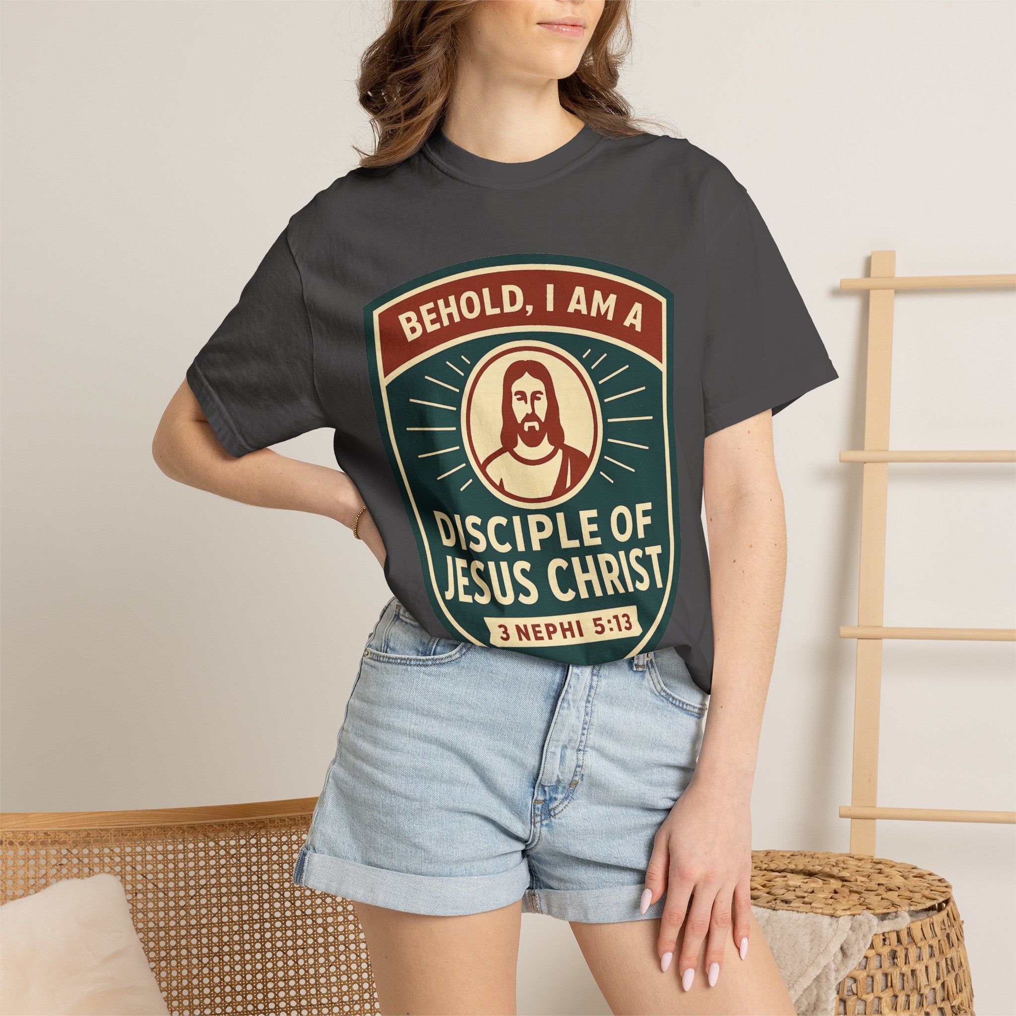 "Behold, I am a Disciple of Jesus Christ" Unisex Garment-Dyed T-shirt