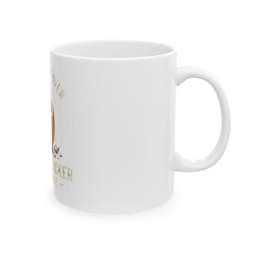 "The Wait is Over" White Ceramic Mug