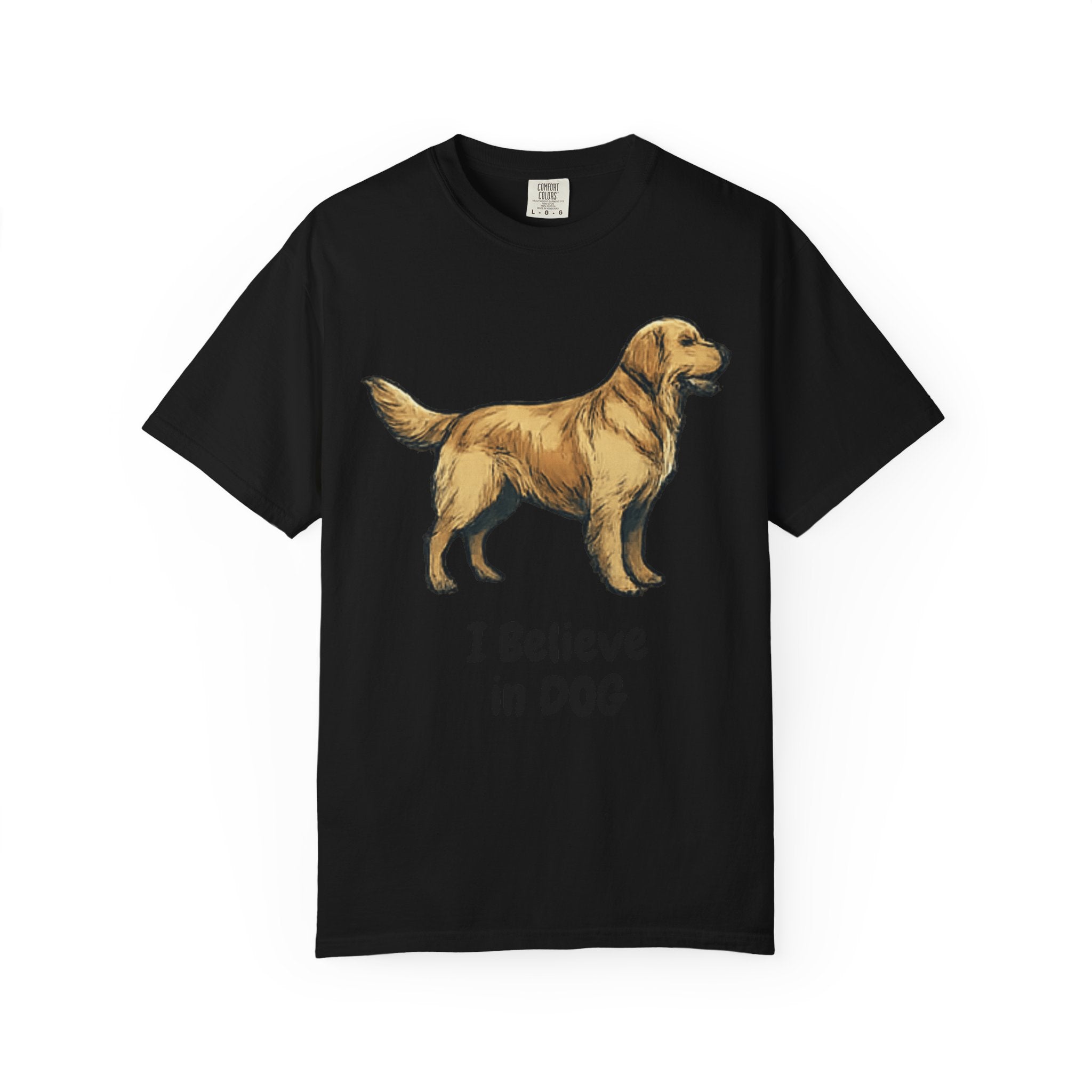 "I Believe in DOG" Unisex Garment-Dyed T-shirt