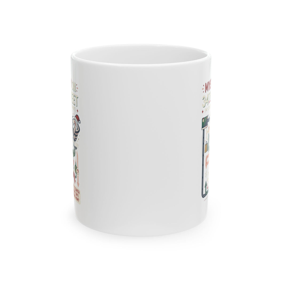 "Mystery On 34th Street" White Ceramic Mug