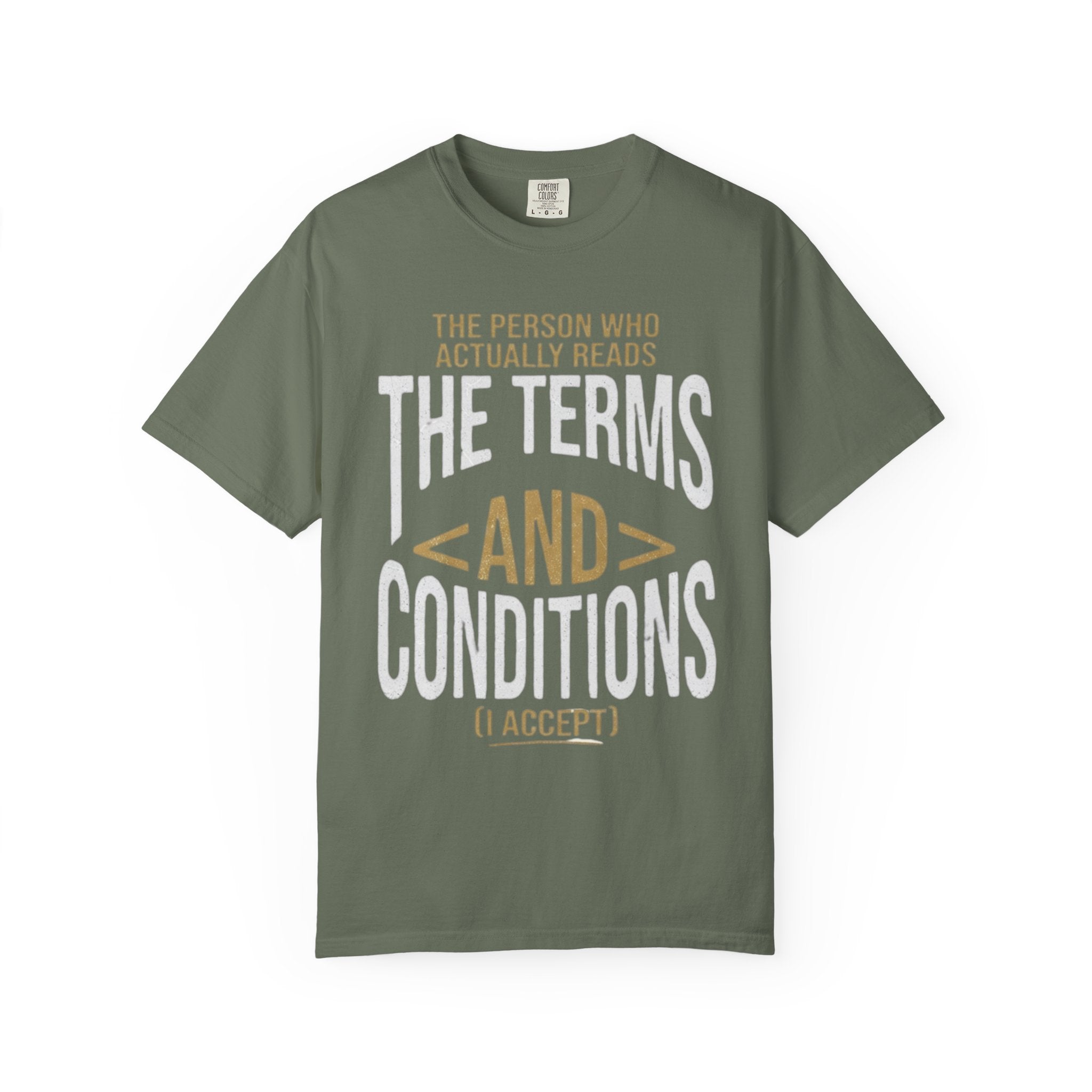 "Terms and Conditions" Unisex Garment-Dyed Tee