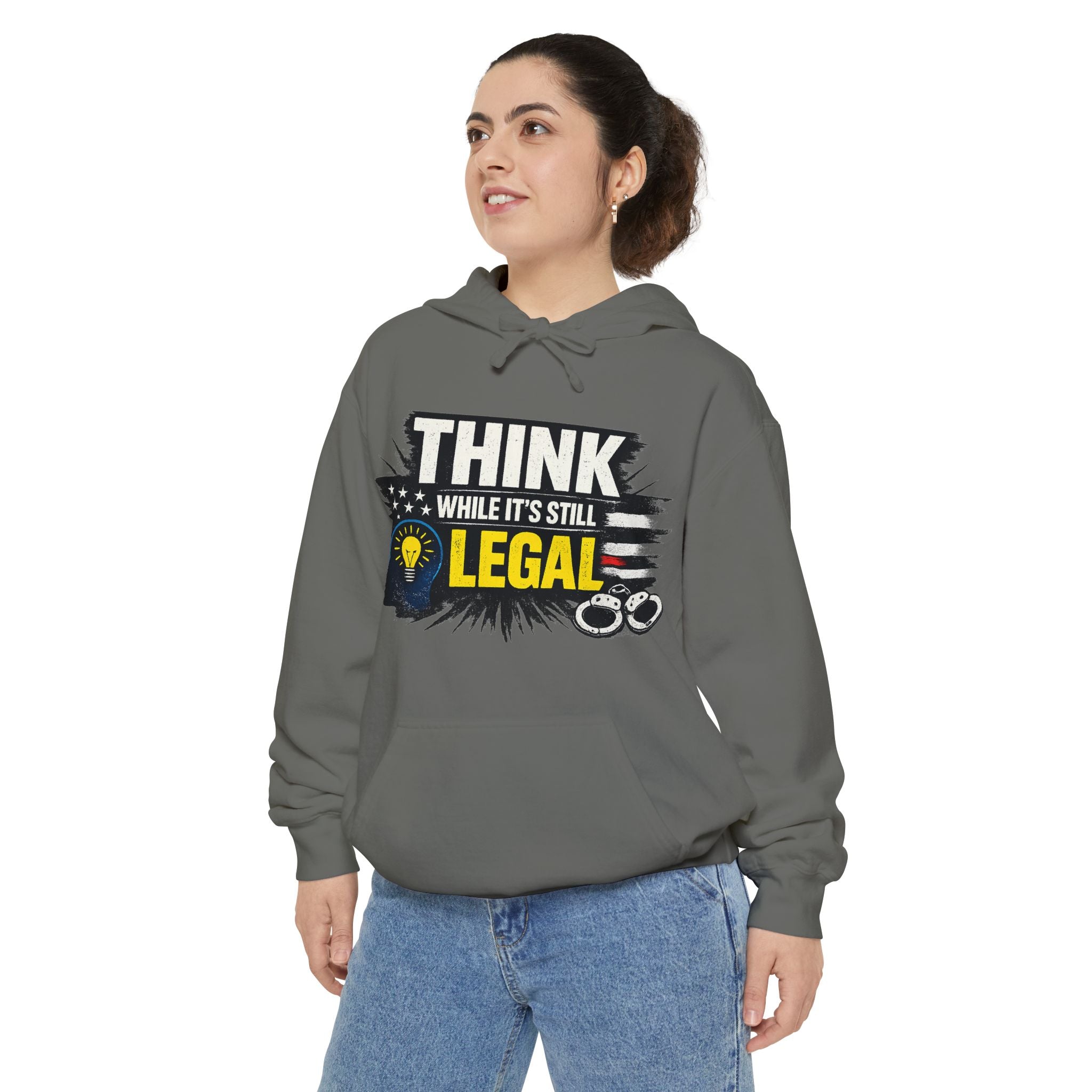 Thought Criminal | Garment-Dyed Hoodie — AttitudeShirts
