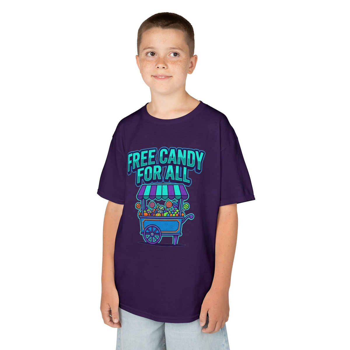 Color: Purple | Free Candy For All Kids Tee