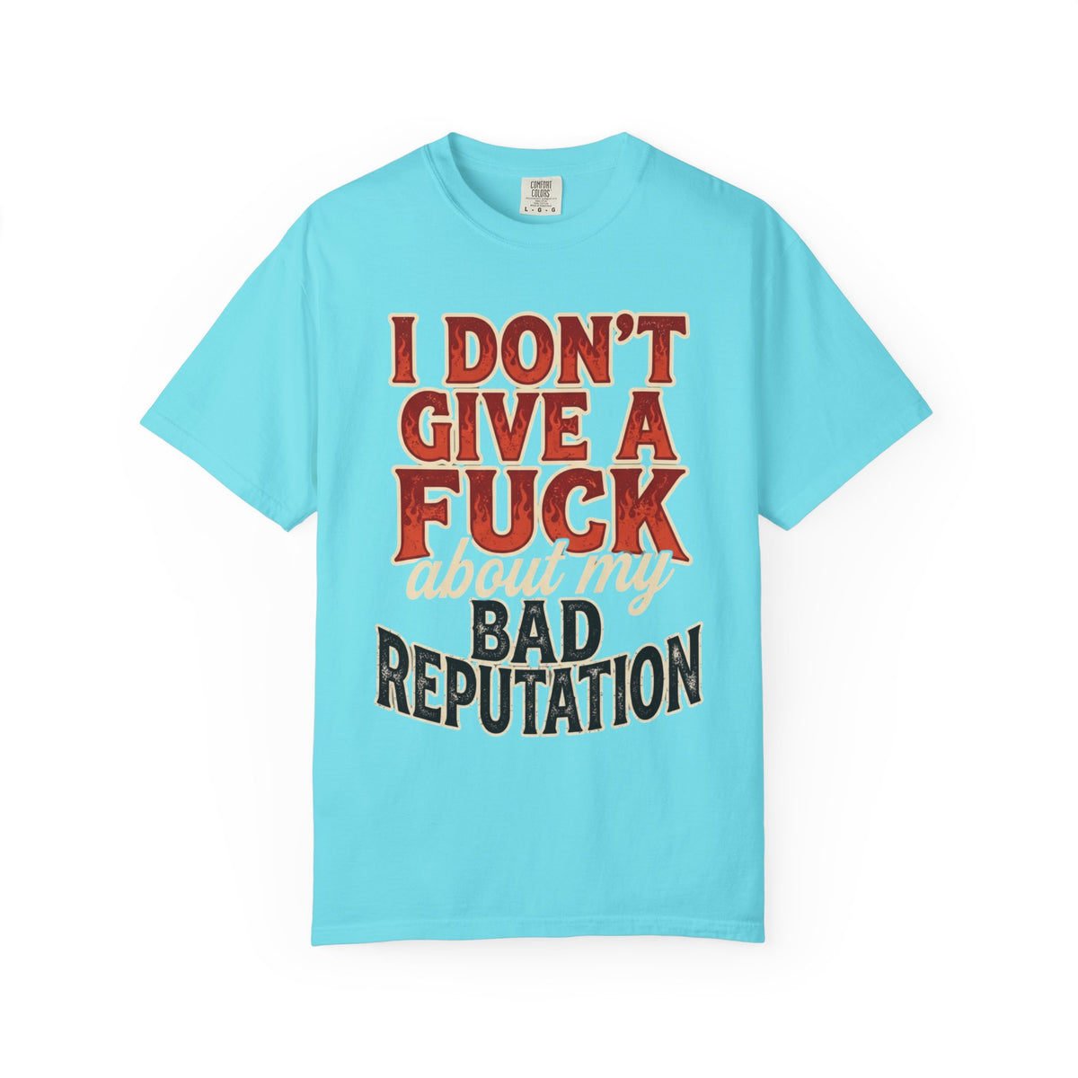 Color: Lagoon Blue | Bad Reputation Unisex Garment-Dyed Tee