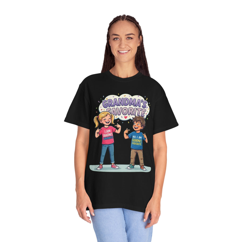 "Grandma's Favorite" Unisex Garment-Dyed Tee