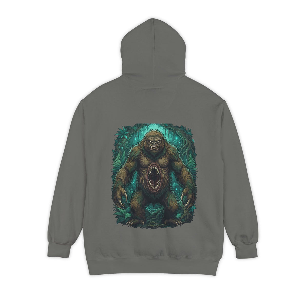 Color: Grey | Mapinguari (Amazon Rainforest) Garment-Dyed Hoodie