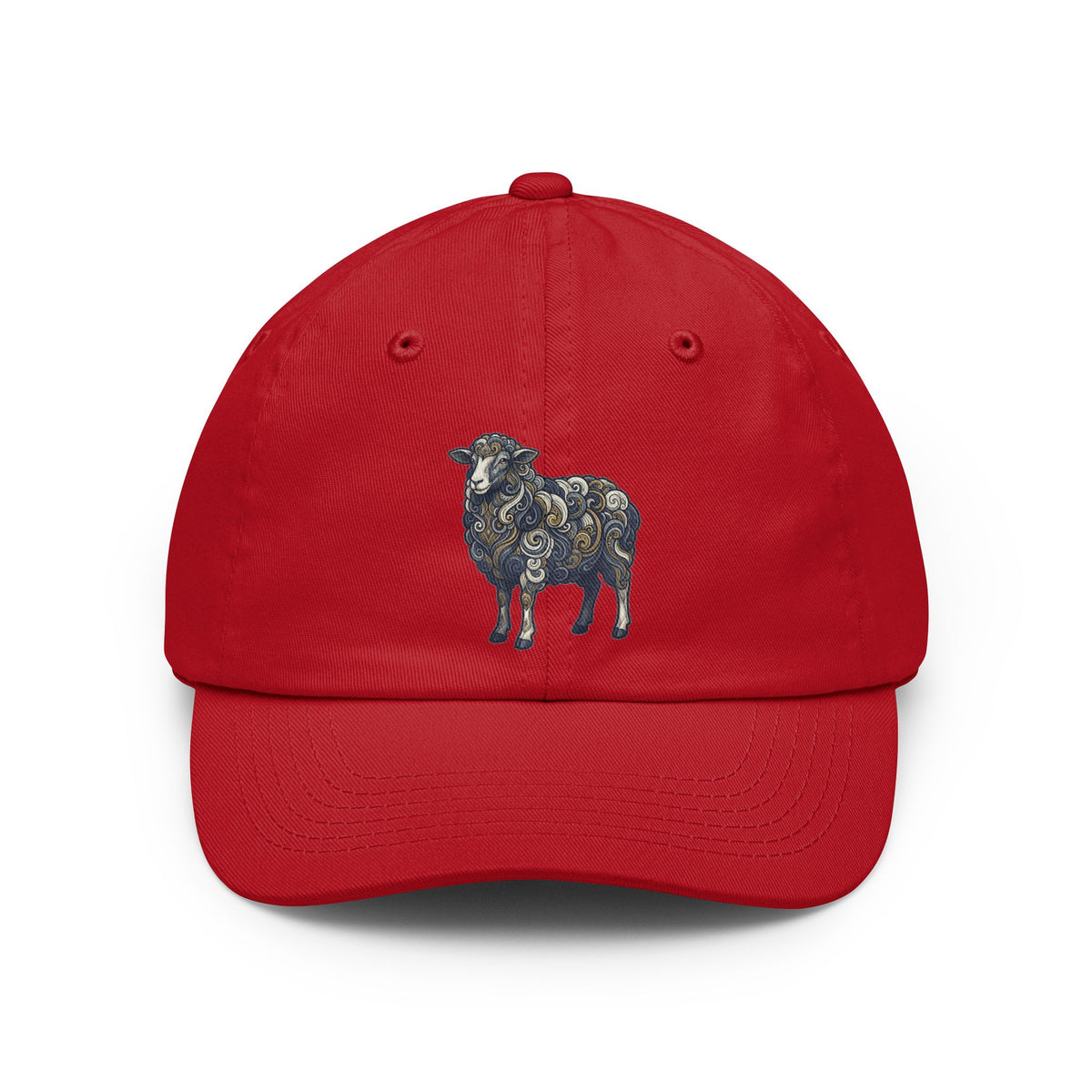 Color: Red | Barnyard Sheep Dad Hat