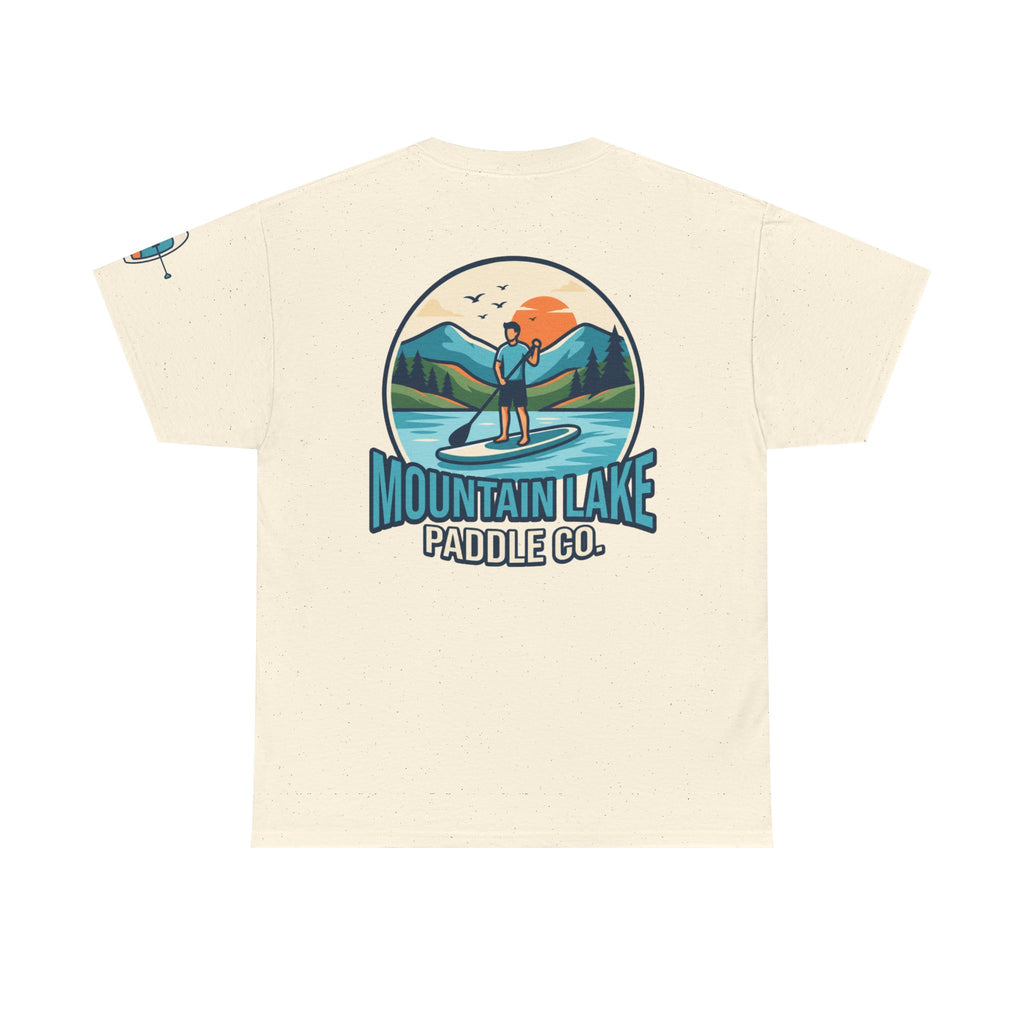 "Mountain Lake Paddle Board" Premium Graphic Tee