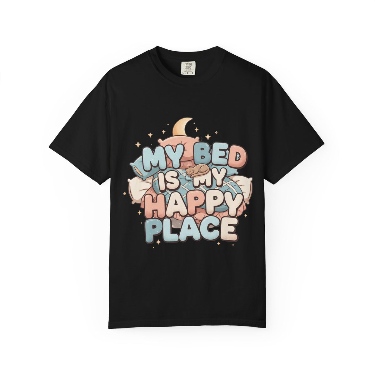 Color: Black | Bed > People: A Love Story | Garment-Dyed Tee — AttitudeShirts