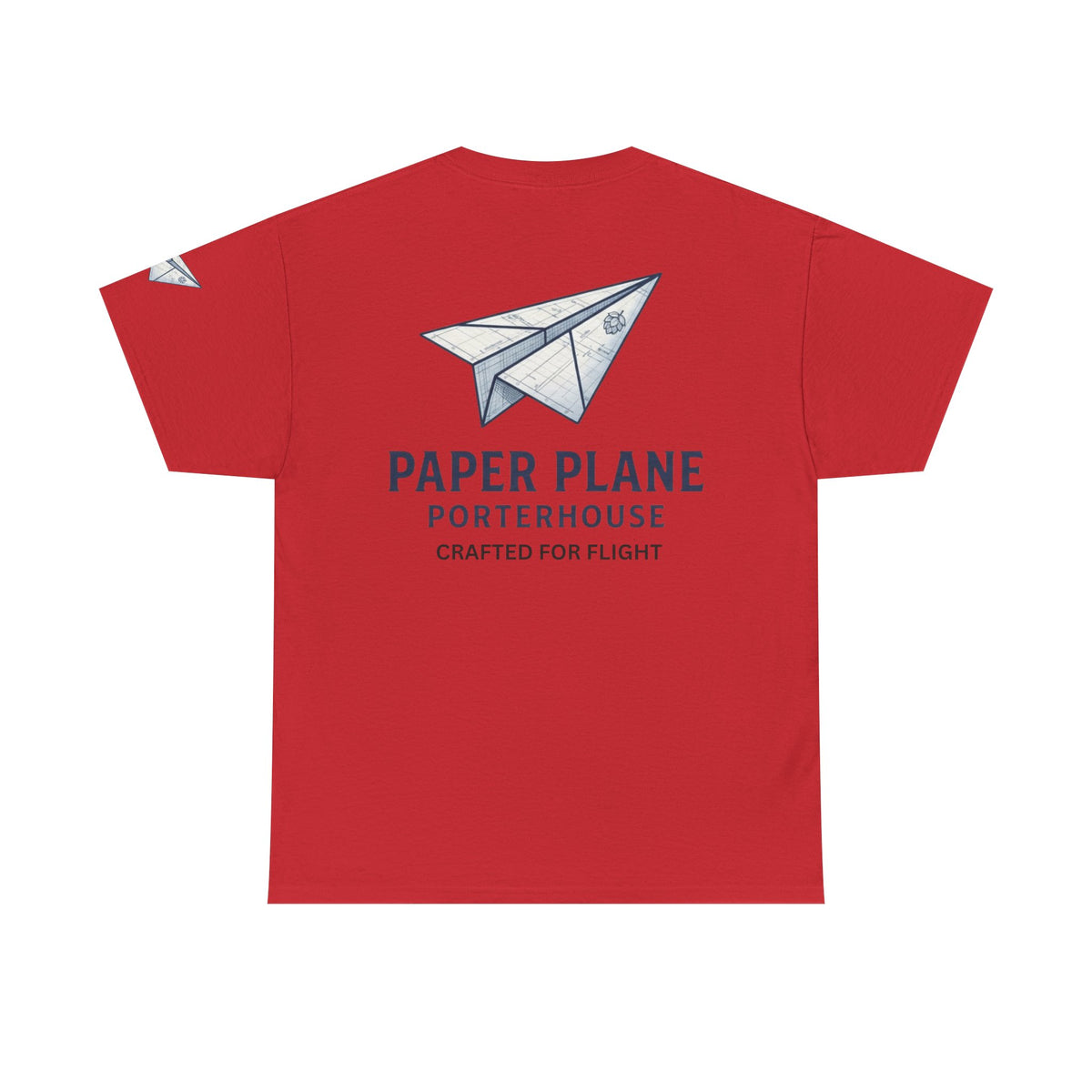 Color: Red | Paper Plane Porterhouse Premium Graphic Tee