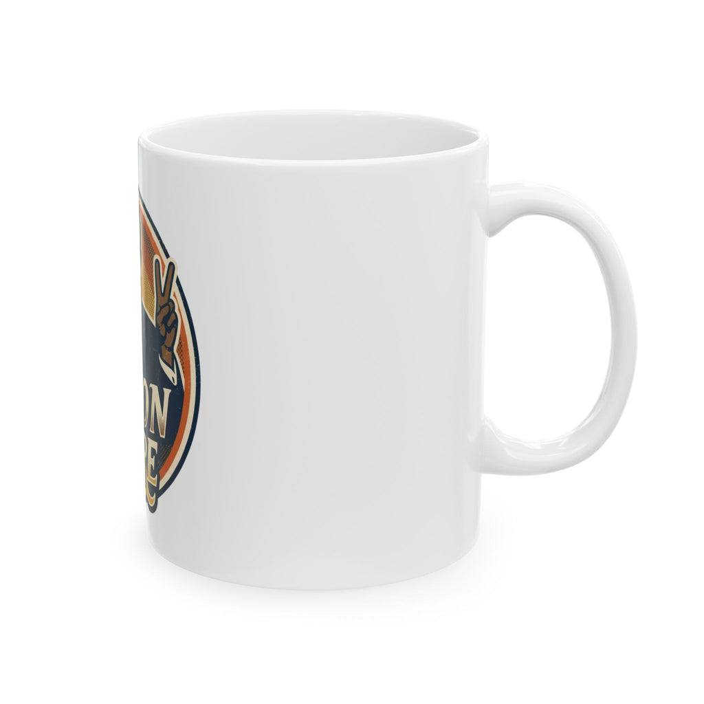 "Nixon Core" White Ceramic Mug